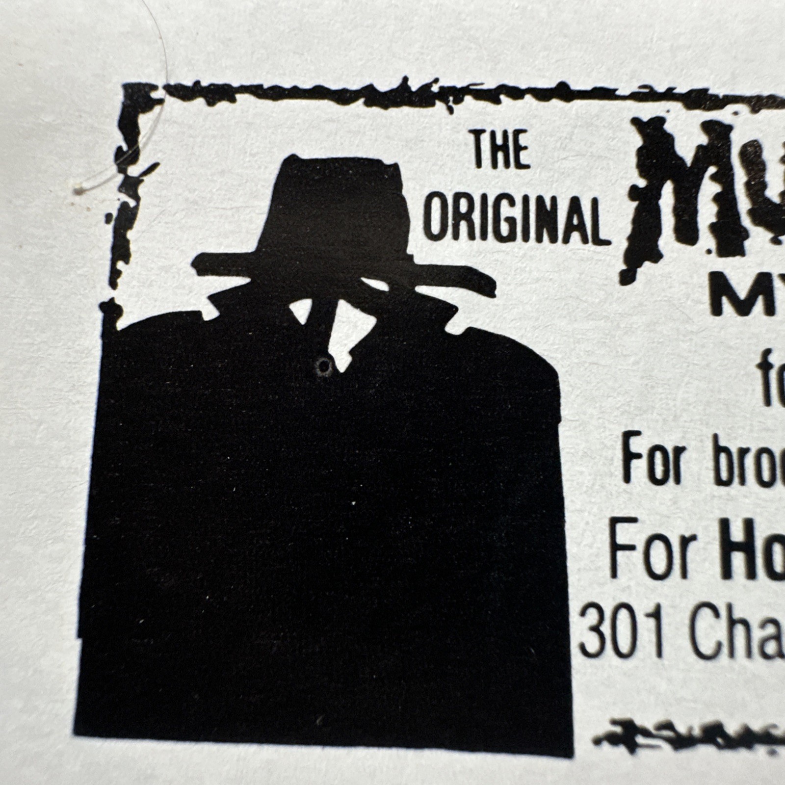 Vintage Murder Mystery Parties By Mail Print Ad Belmont MA