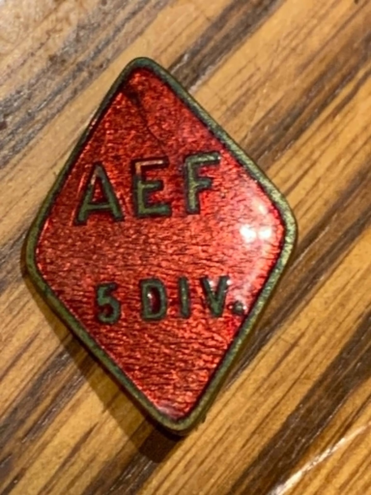 Original WW1 US Army 5th Division Pin