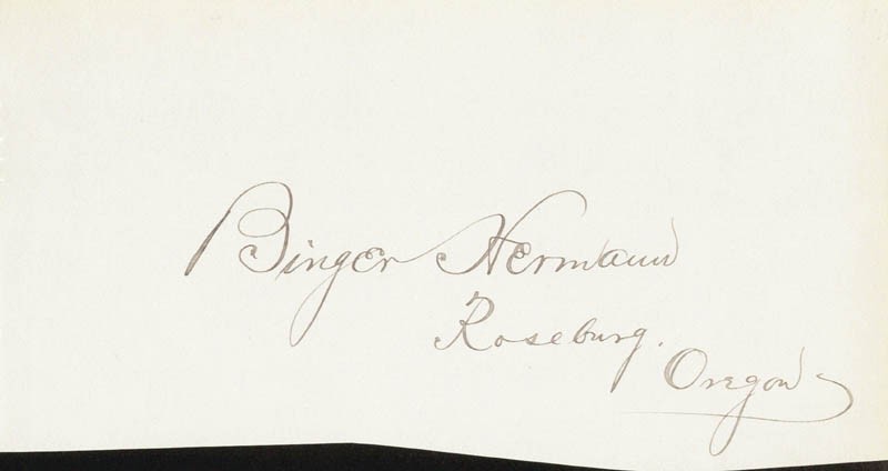 BINGER HERMANN - SIGNATURE(S)