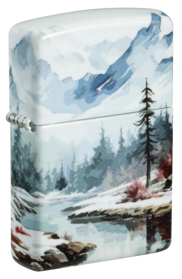Zippo Frozen Valley Design Matte 540 Color 46702