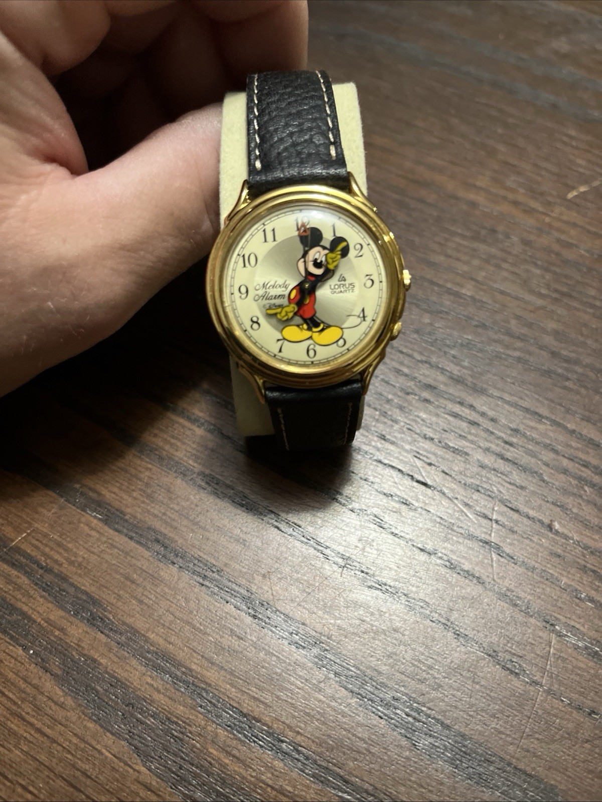 Vintage Lorus By Seiko Disney Mickey Mouse Watch With Melody Alarm Please Read
