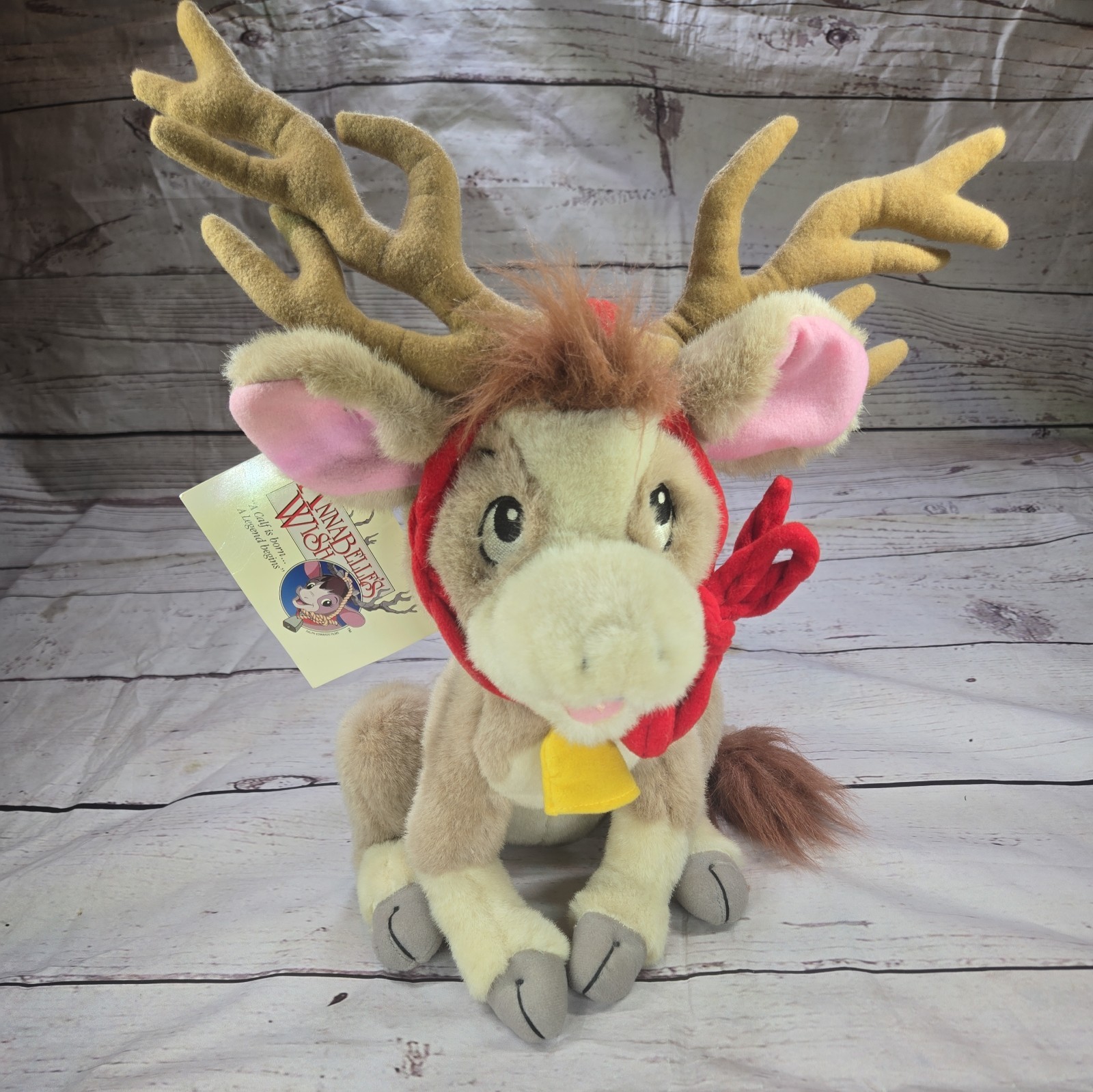Vtg 1997 Annabelle\'s Wish Reindeer Plush 16”  Christmas Holiday Movie w/ Ear Tag