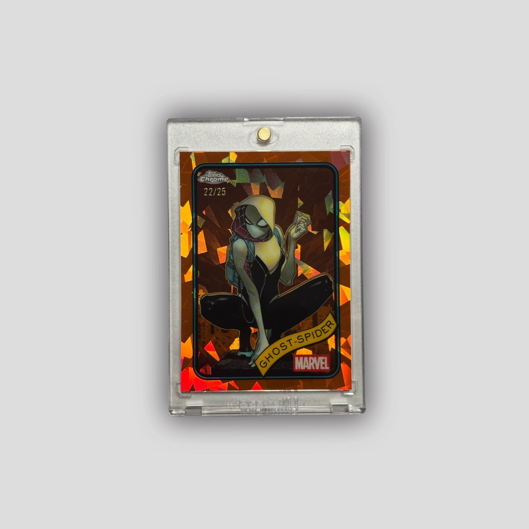 Ghost-Spider  2025 Topps Chrome Marvel Sapphire #29 Orange Refractor #/25