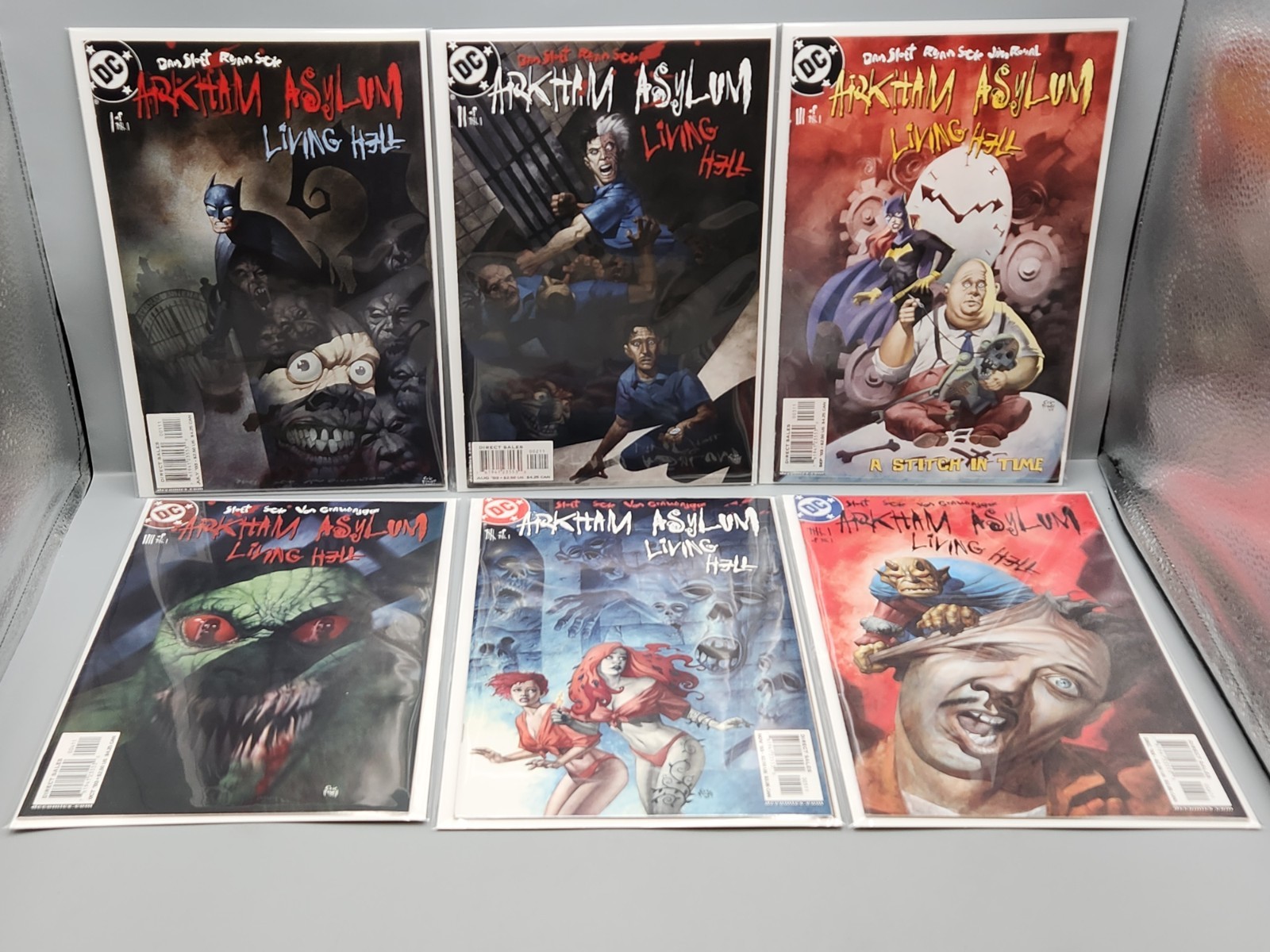 Arkham Asylum: Living Hell #1,2,3,4,5,6 COMPLETE Series DC 2003/Free Shipping 