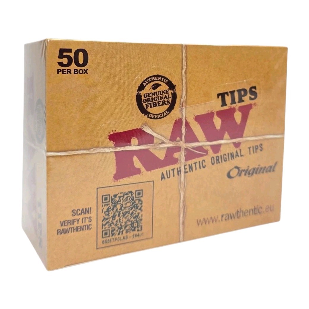 Raw Authentic Original Tips 50 Per Box,  
