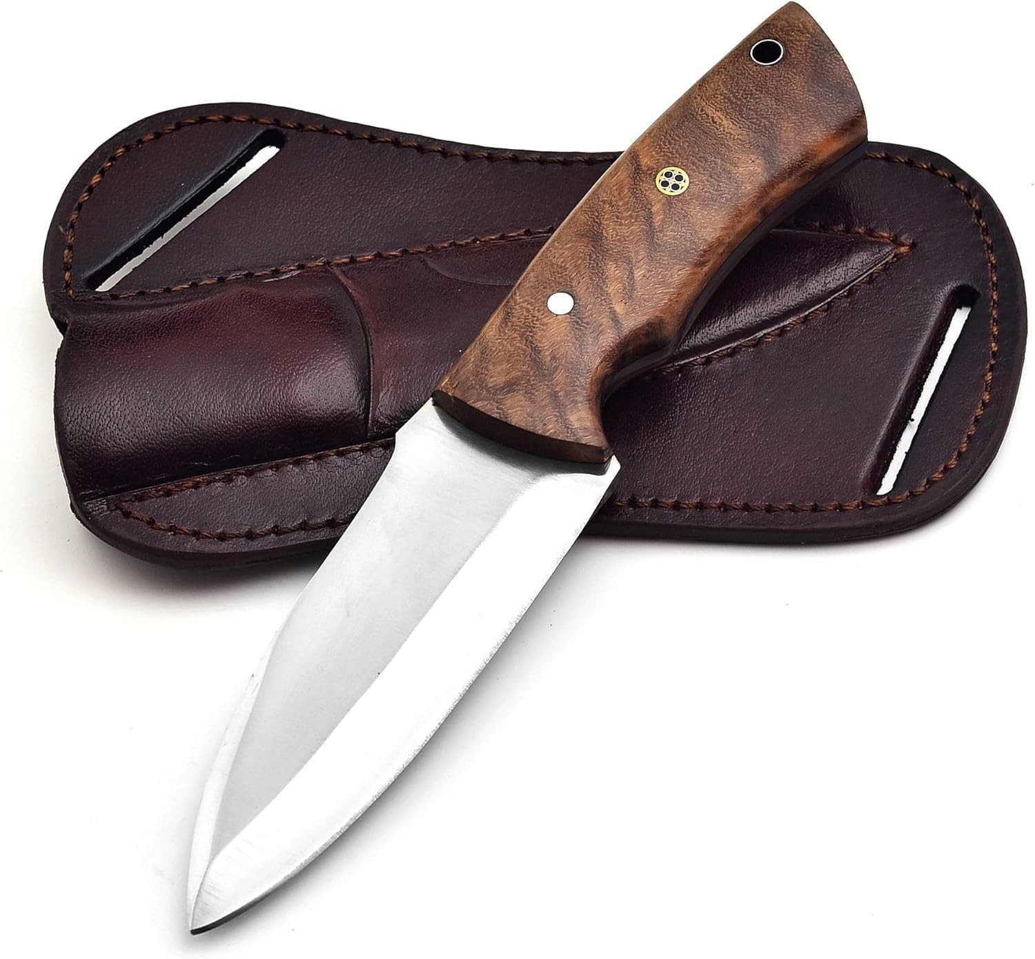 Fixed Blade Hunting Carry Knife D2 Steel Blade Bushcraft Knifes With Sheath
