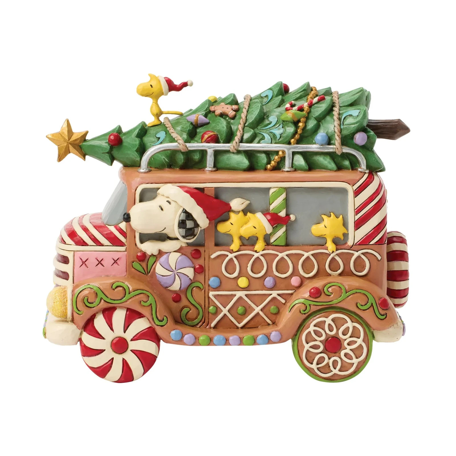 Jim Shore PEANUTS GINGERBREAD VAN-GINGERBREAD JOYRIDE 6017238 NEW