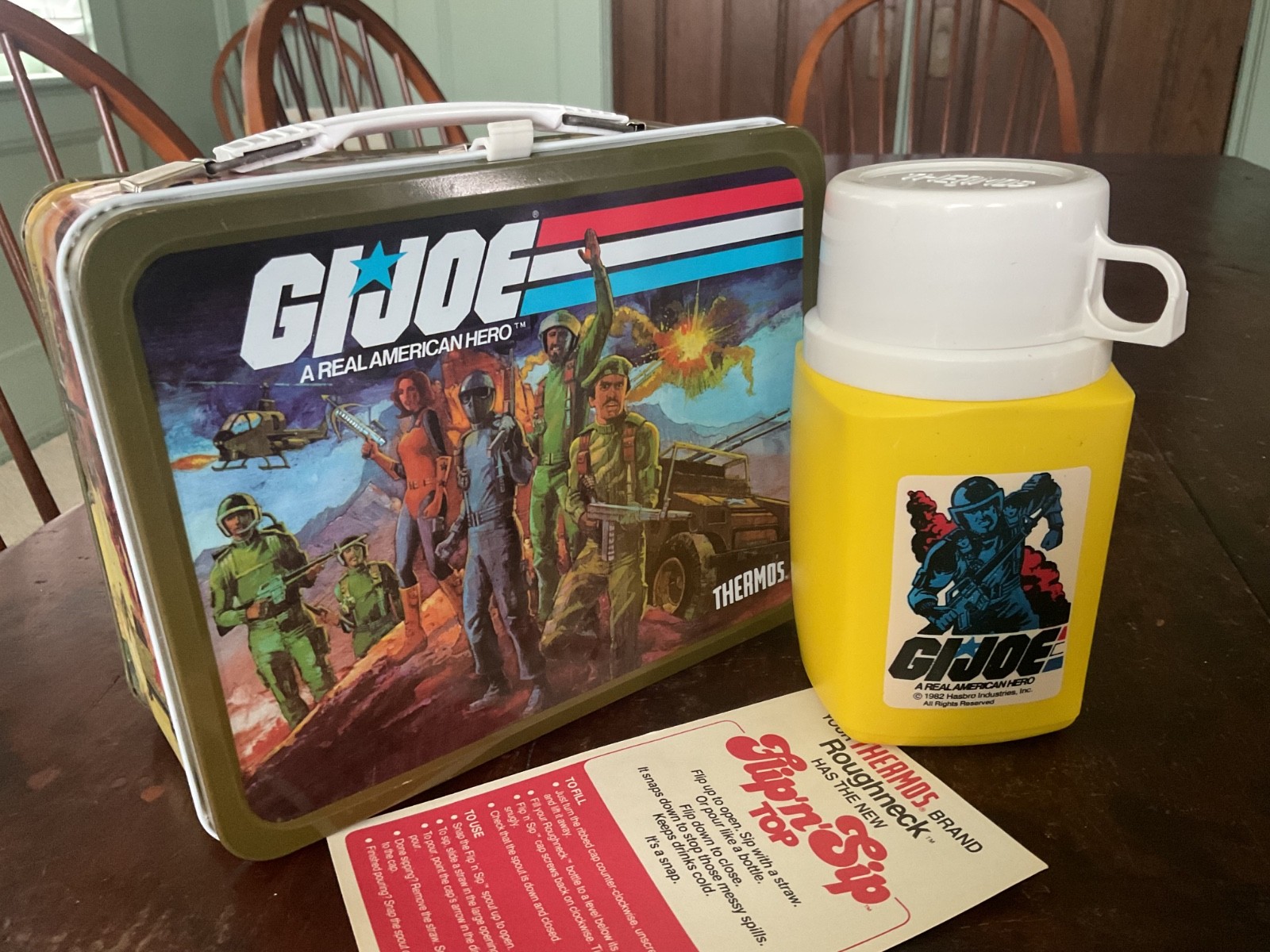 VINTAGE GI JOE LUNCHBOX AND THERMOS - UNUSED