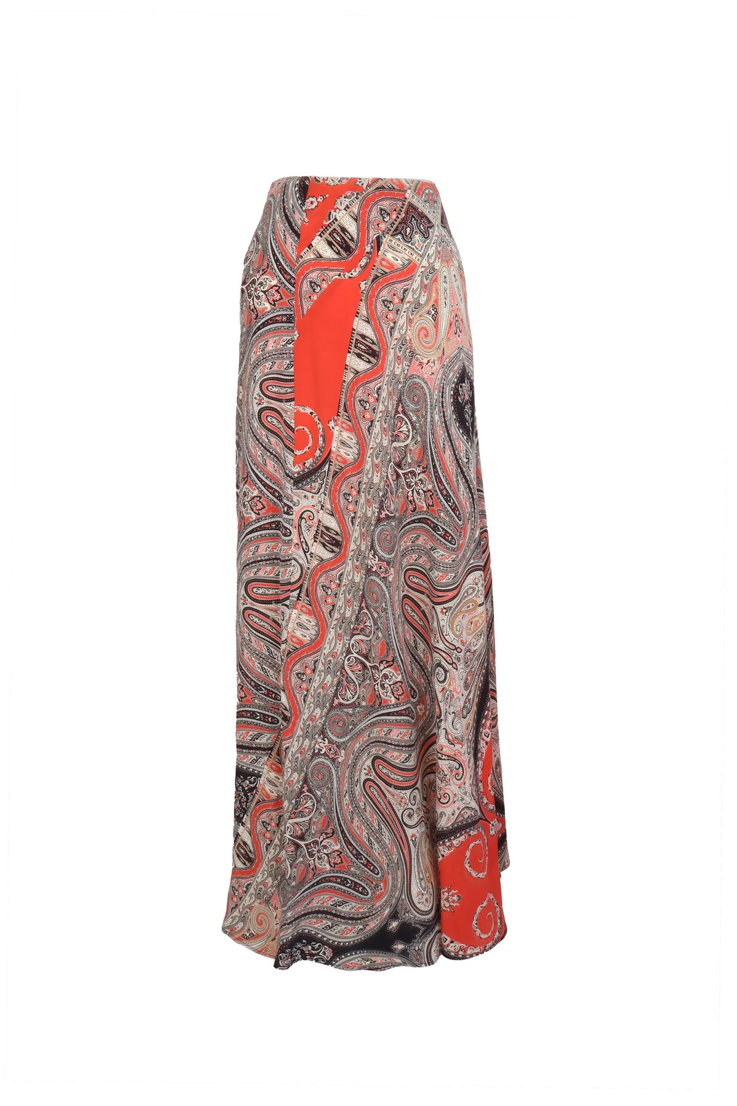 ETRO Women's Silk Maxi Skirt Size 36 Paisley Print Long Flowing A-Line