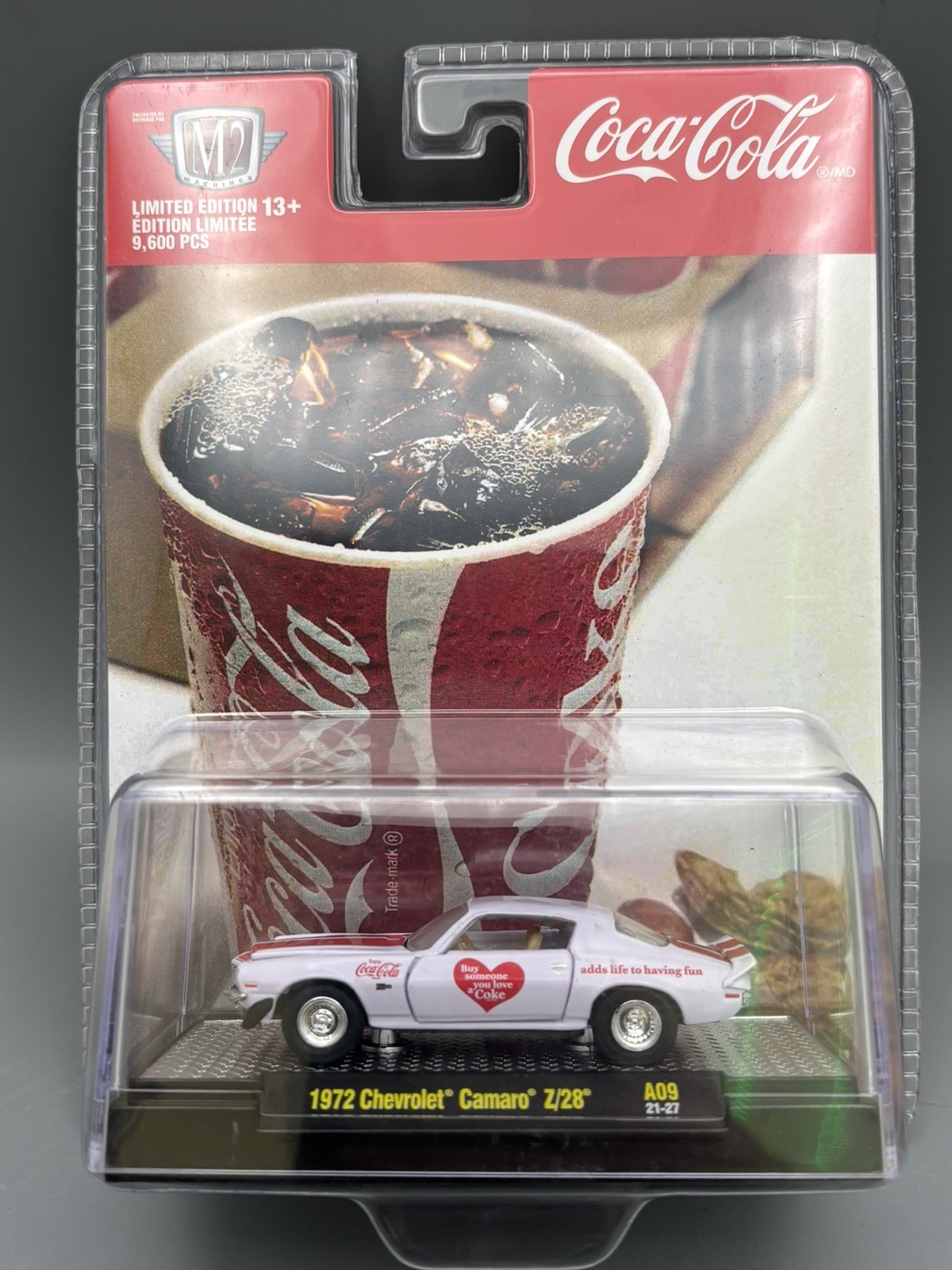 M2 Machines Coca-Cola 1972 Chevrolet Camaro Z/28 1:64 Diecast A09 21-27
