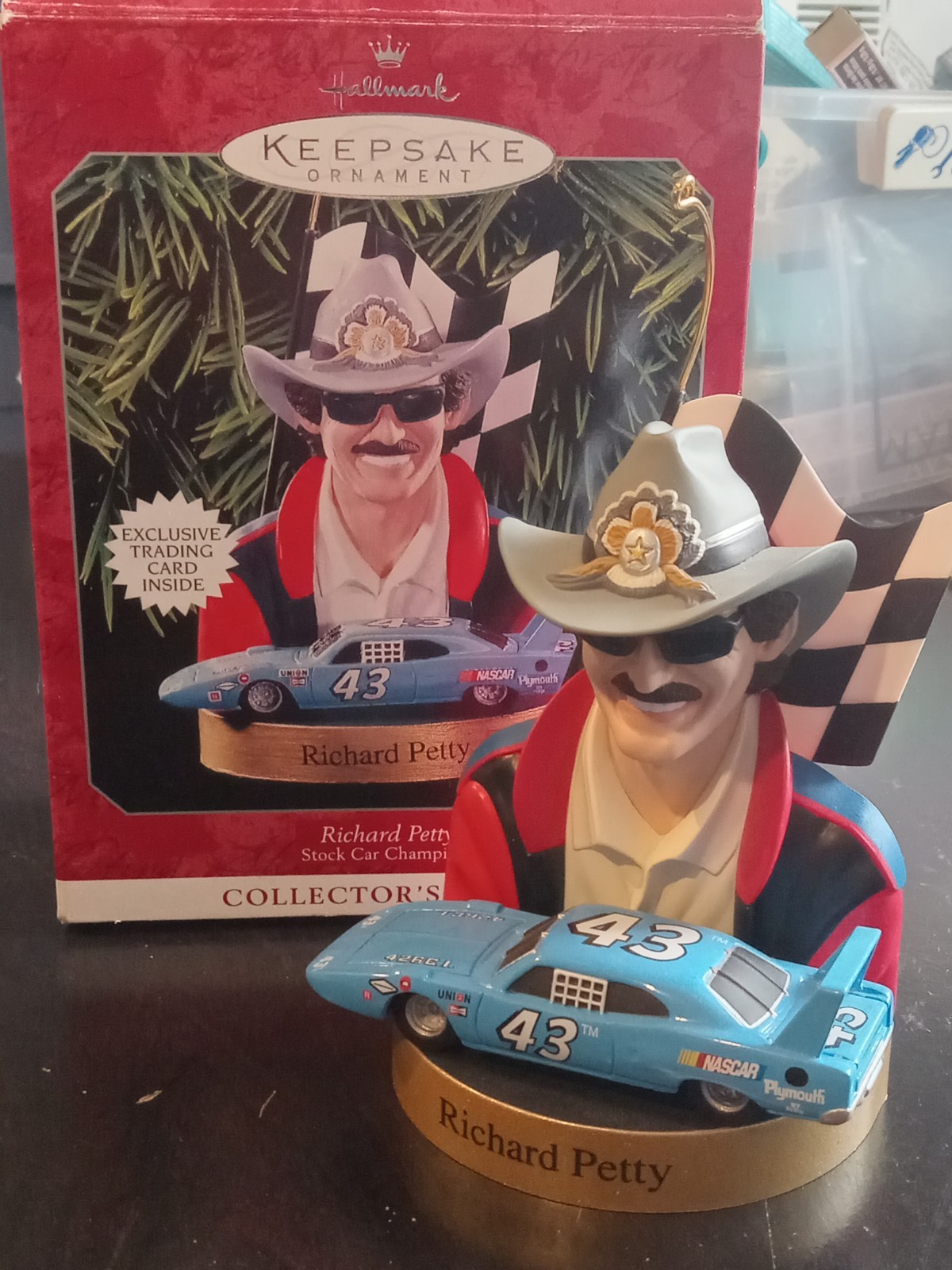 NIB 1998 Hallmark Keepsake Ornament Featuring NASCAR Legend Richard Petty