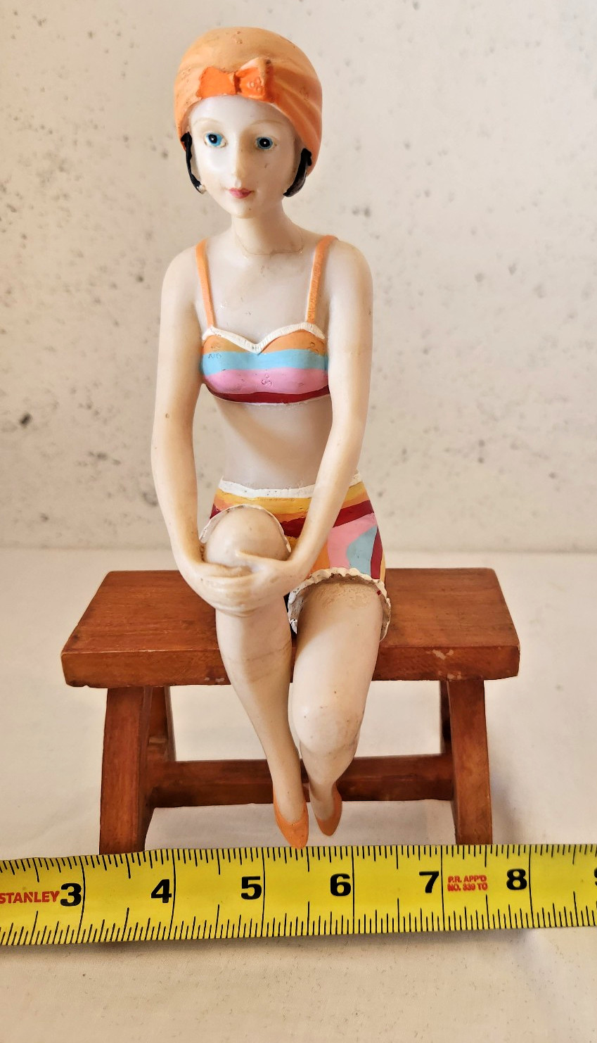 Repaired Art Deco Style Bathing Beauty Figurine 9\