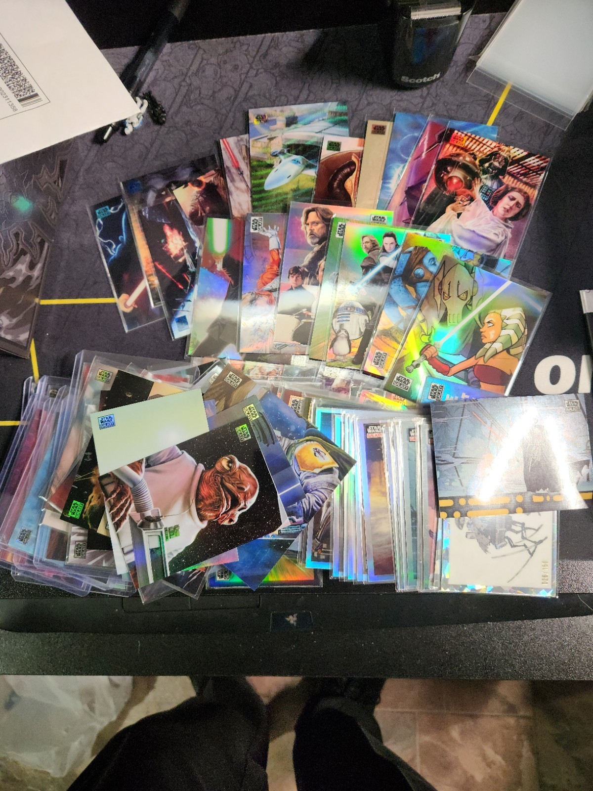 Topps Chrome Star Wars Galaxy Refractor And Parallels - x86 Lot