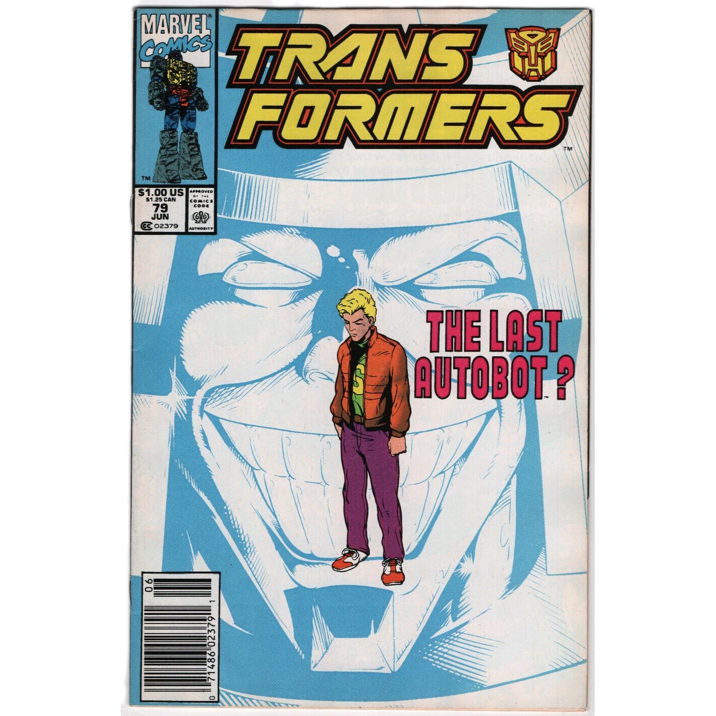 Transformers #79 Newsstand Variant UPC 2nd to Last Issue 1 80 Marvel Comic