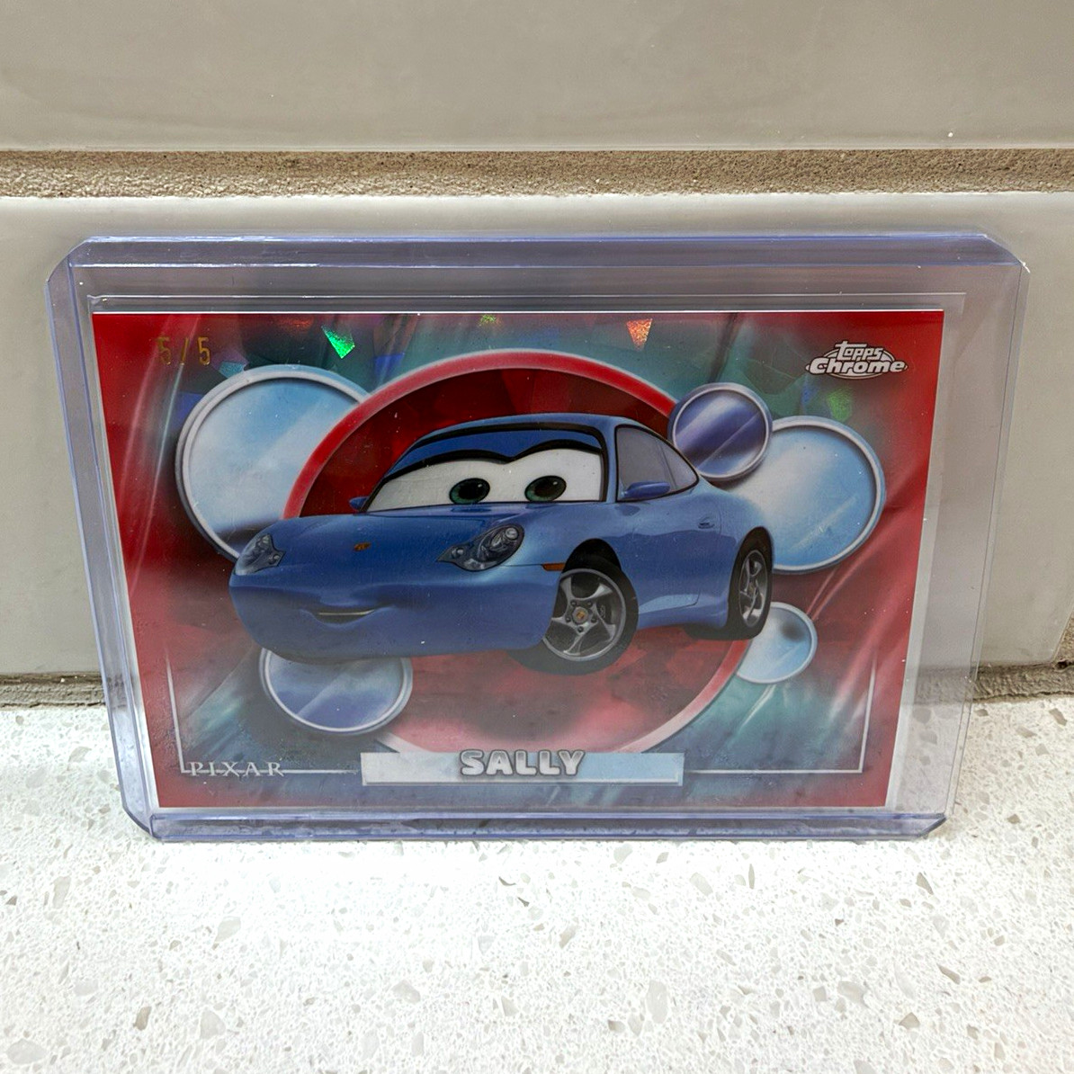 2026 Topps Chrome Disney Sapphire #22 Sally Red Refractor #05/05