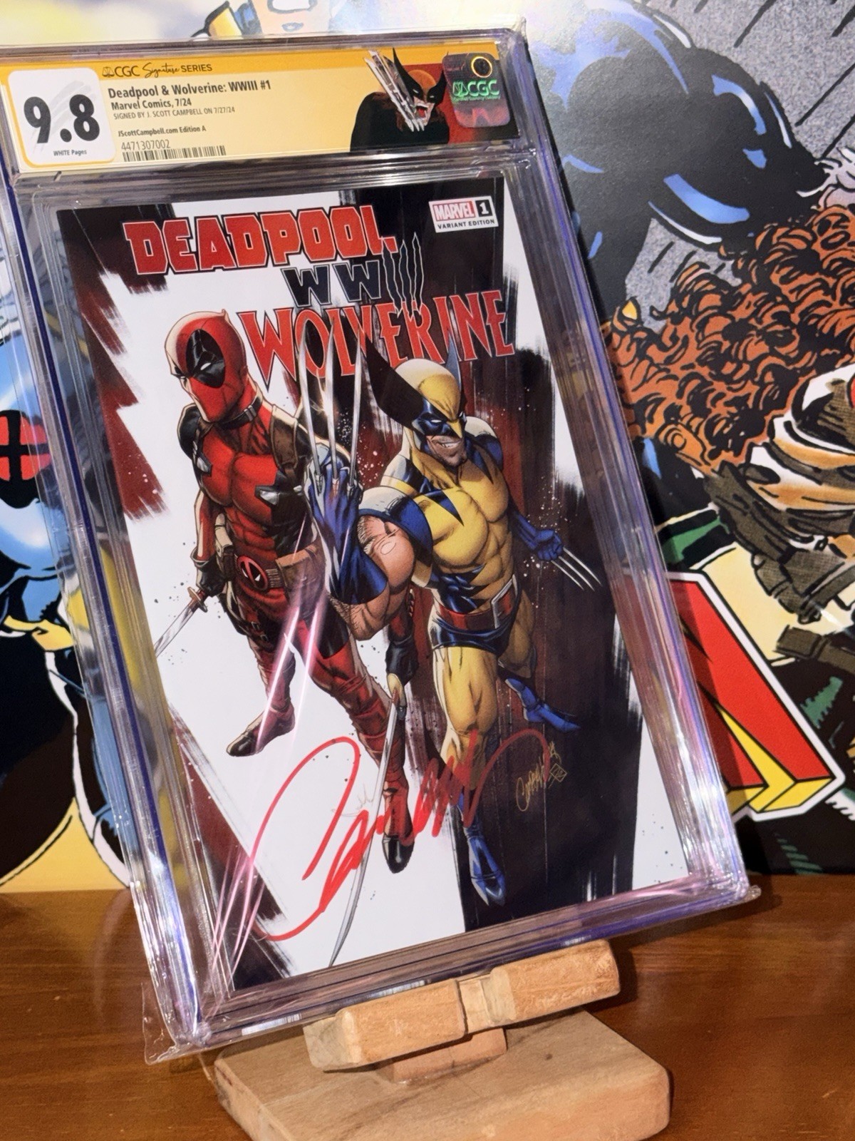 Deadpool & Wolverine WWIII #1 CGC SS 9.8 J Scott Campbell Signed Variant 2024