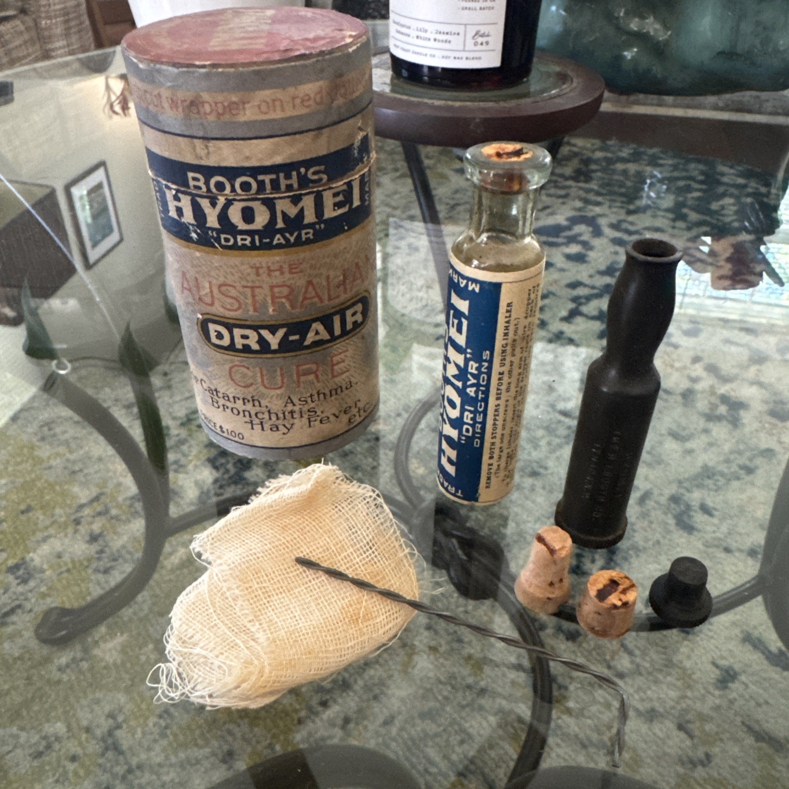 Antique 1890s Booth\'s Hyomei Australian Dry Air Remedy Kit Ithaca New York