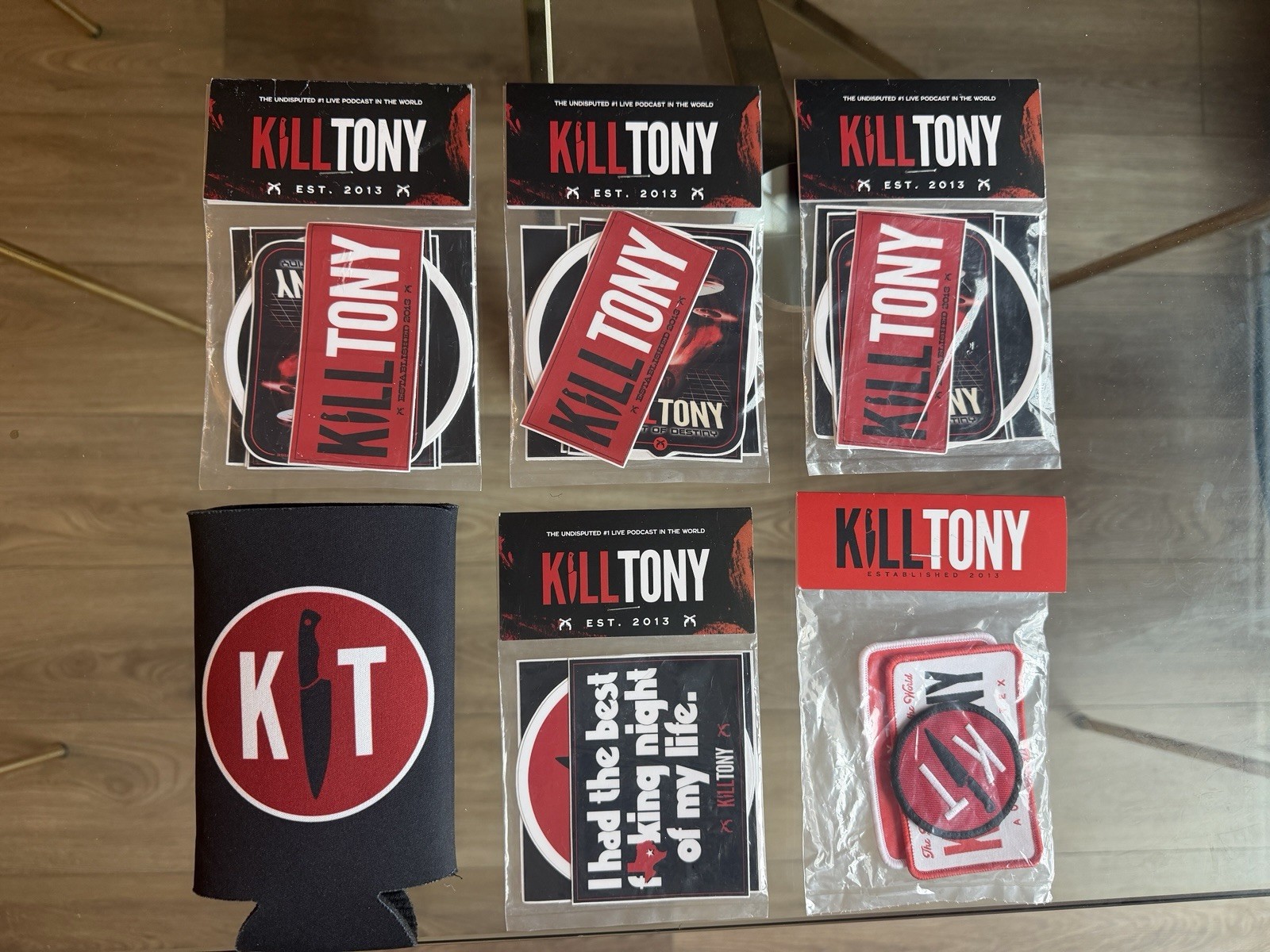 Kill Tony Stickers, Patches, And Coozie