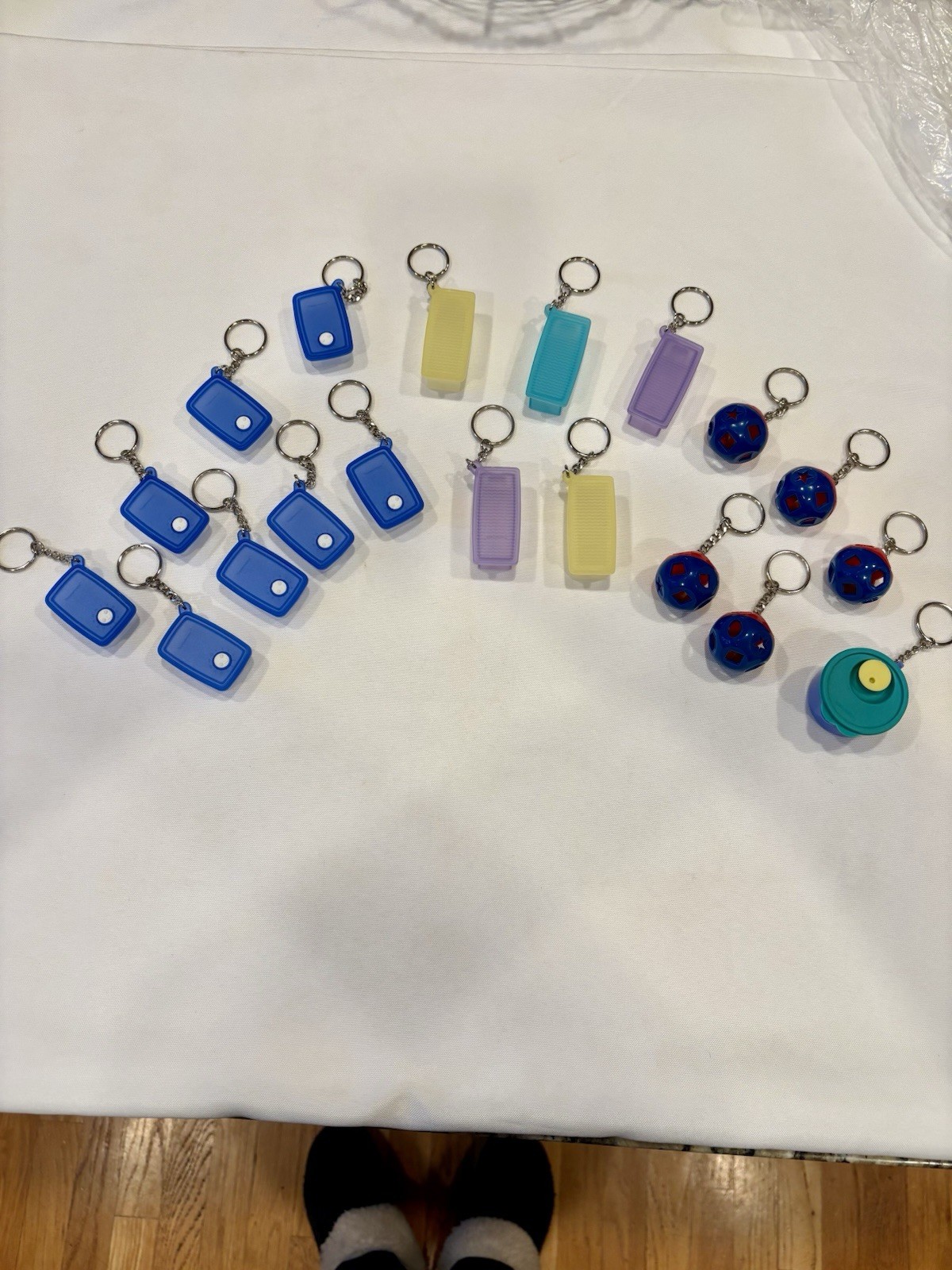 Tupperware Keychains 19 Pieces Duplicates