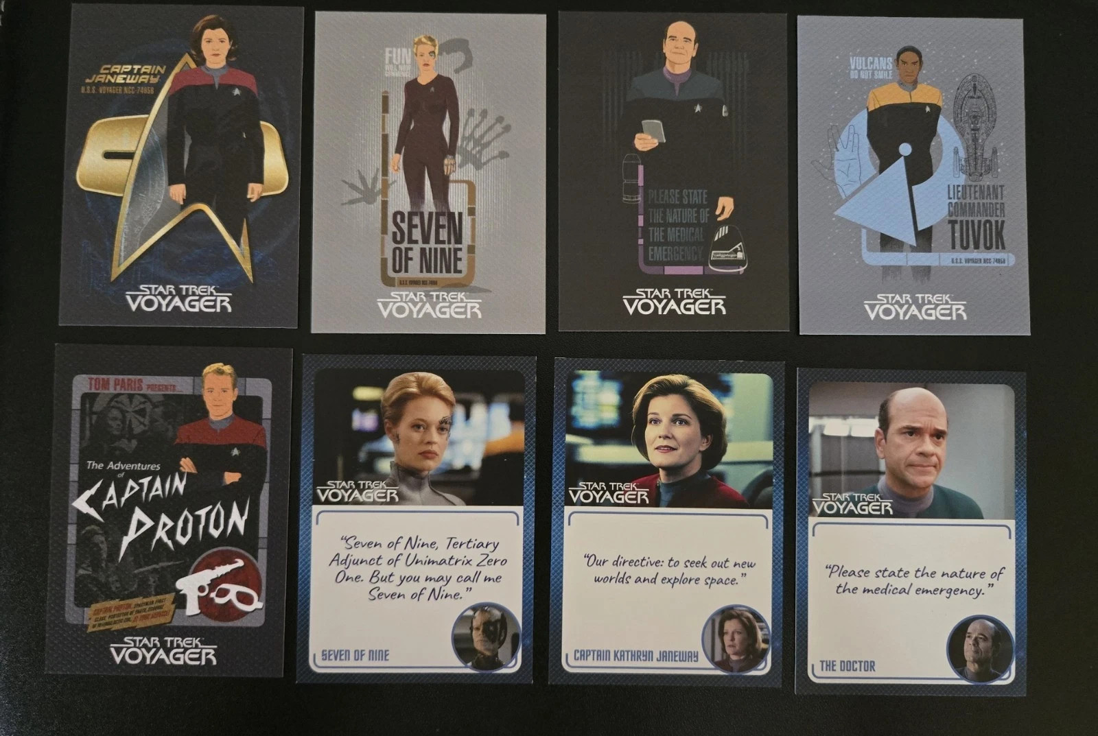 2026 RITTENHOUSE STAR TREK VOYAGER A&I - 5 CARD CANVAS CASE TOPPER SET CT1-CT5