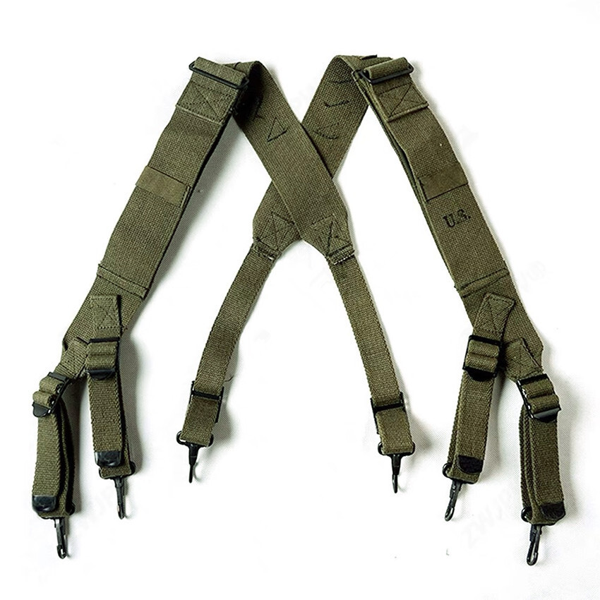 WW2 Korean War US M1945 Combat Field Pack Suspenders Shoulder Straps