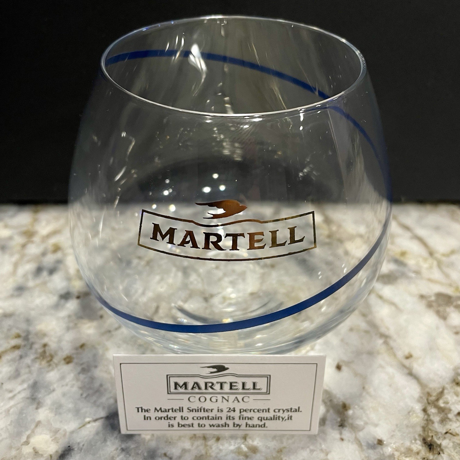Vintage 1980s Martell Cognac Rastal 24% Crystal Snifter West Germany NOS