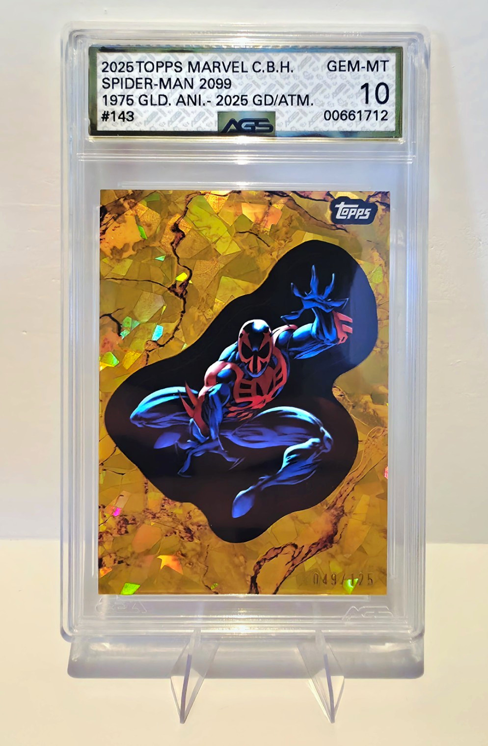 Topps 2025 Marvel Comic Book Heroes SPIDER-MAN 2099 Serial 49/125 GEM 💎 MINT 10