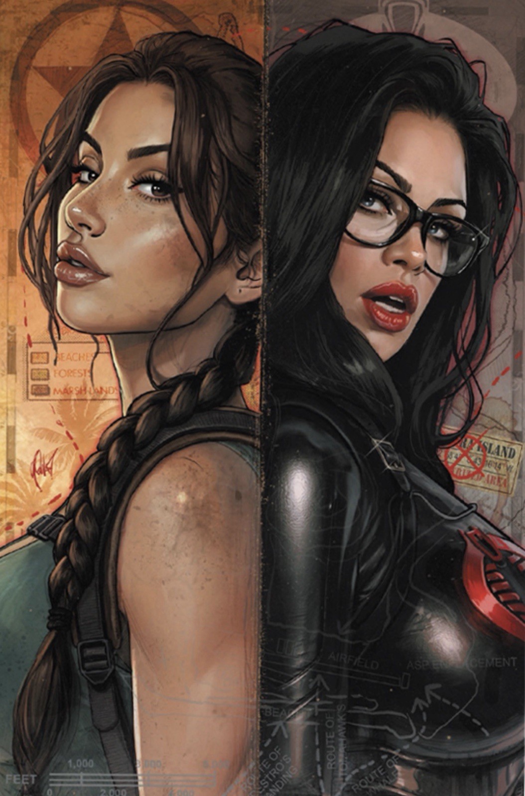Gi Joe Tomb Raider #1 Cedric Poulat 2026 NYCC Matte Foil Ltd To 500 Presale 🔥