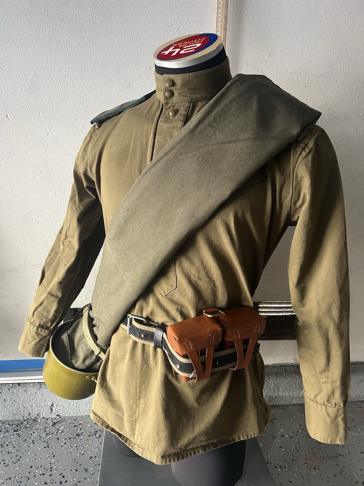 Soviet RKKA WW2 Plash-Palatka Raincoat Tent with belt and guyline Soviet RKKA WW2 Plash-Palatka Raincoat Tent with belt and guyline