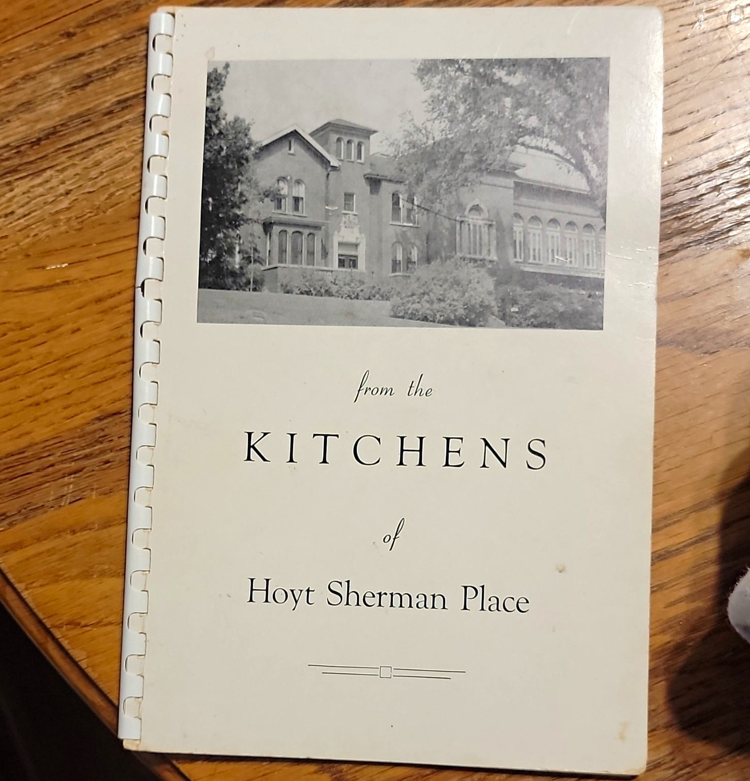 Vintage 1957 Kitchens of Hoyt Sherman Place Spiral-Bound Cookbook Des Moines IA