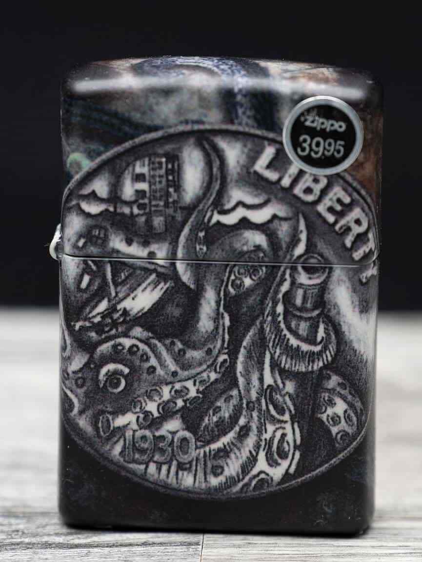 Zippo - Pirate Doubloon Coin with Kraken, 49434, New In Box - 2021