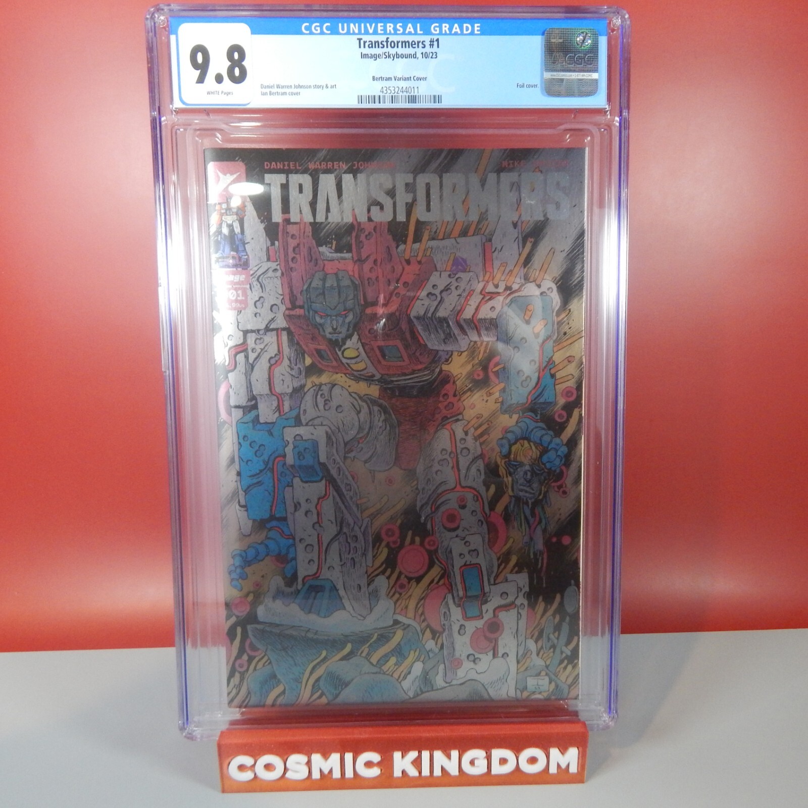 Transformers (2023) 1 1:100 Bertram Foil Variant | Image Comics | CGC 9.8