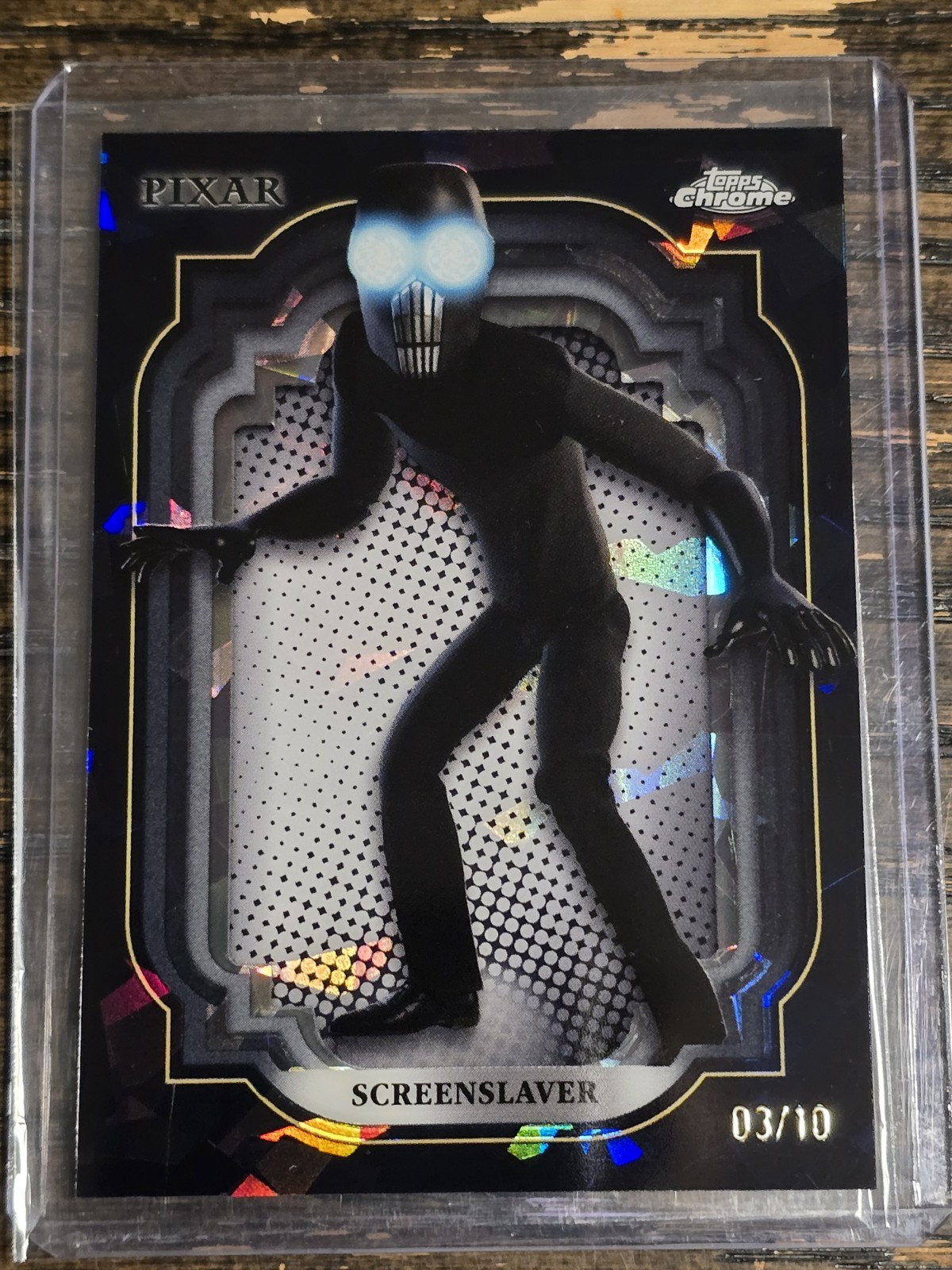 2024 DIsney Topps Chrome SCREENSLAVER #03/10 Black Sapphire #94 Rare