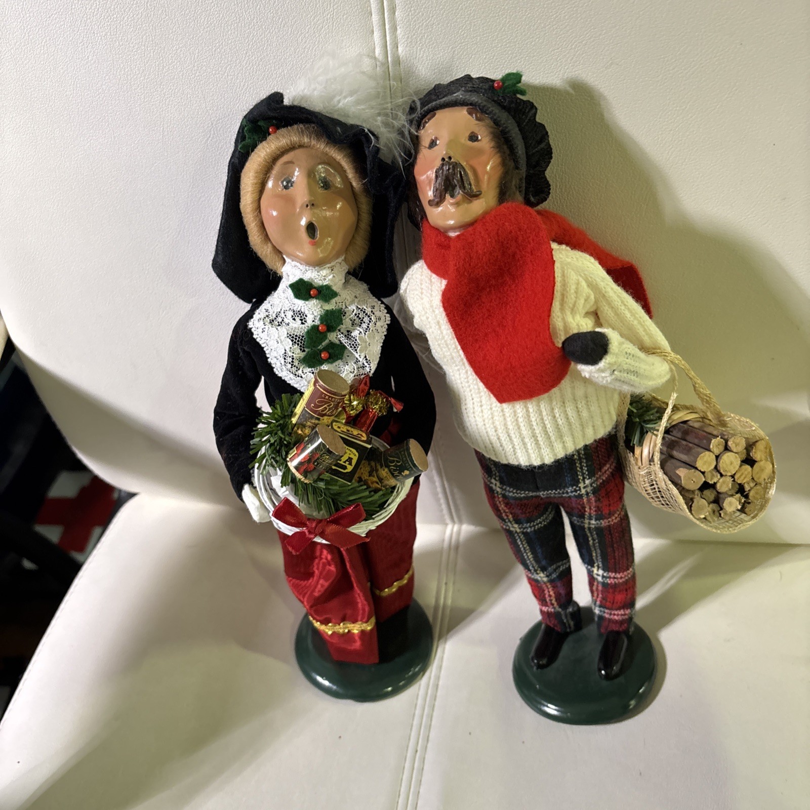 Byers Choice Carolers 1994 Talbots & 1996 Crabtree Evelyn Christmas Figures Lot