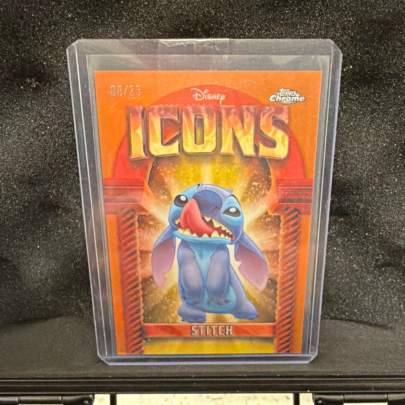 2025 Topps Chrome Disney Icons Stitch #DI-18 Serial Numbered /25 Insert