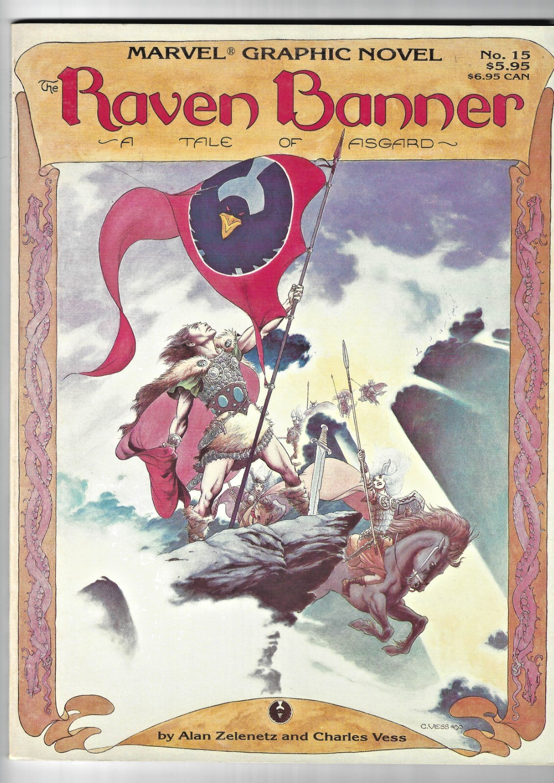 Marvel Graphic Novel #15 Raven Banner A Tale of Asgard 1984 1st Printing F/VF