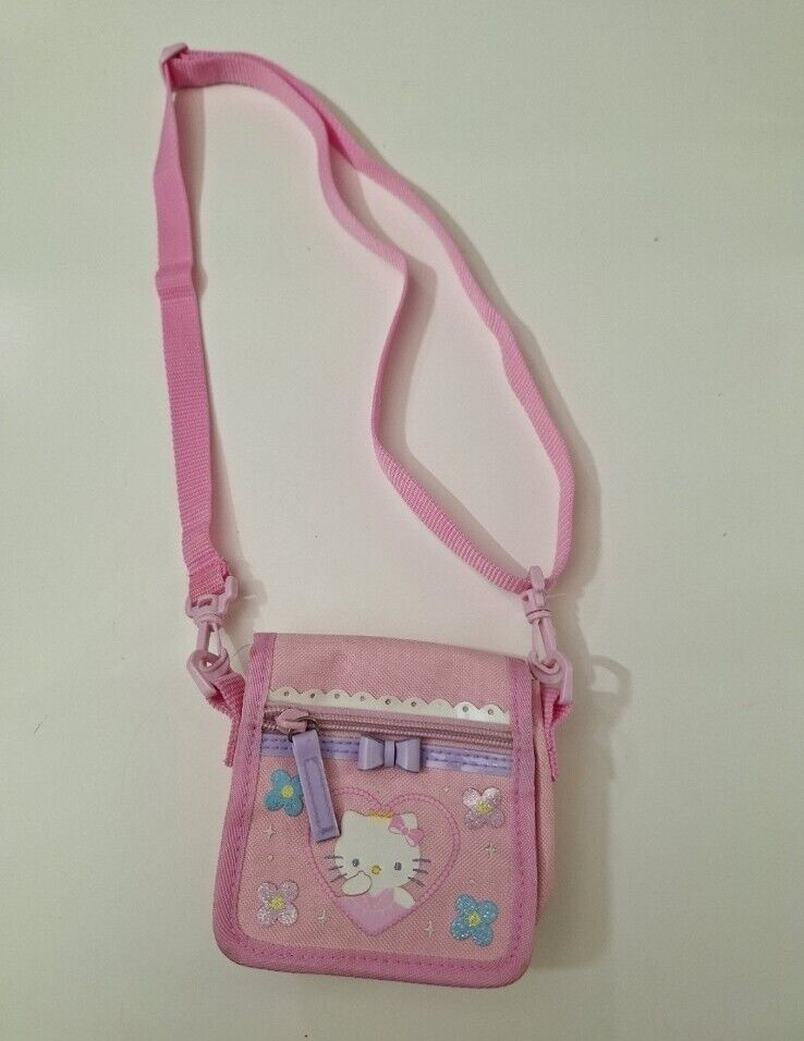 Vintage 2008 Sanrio super Cute Hello Kitty Crossbody Pouch / wallet Bag
