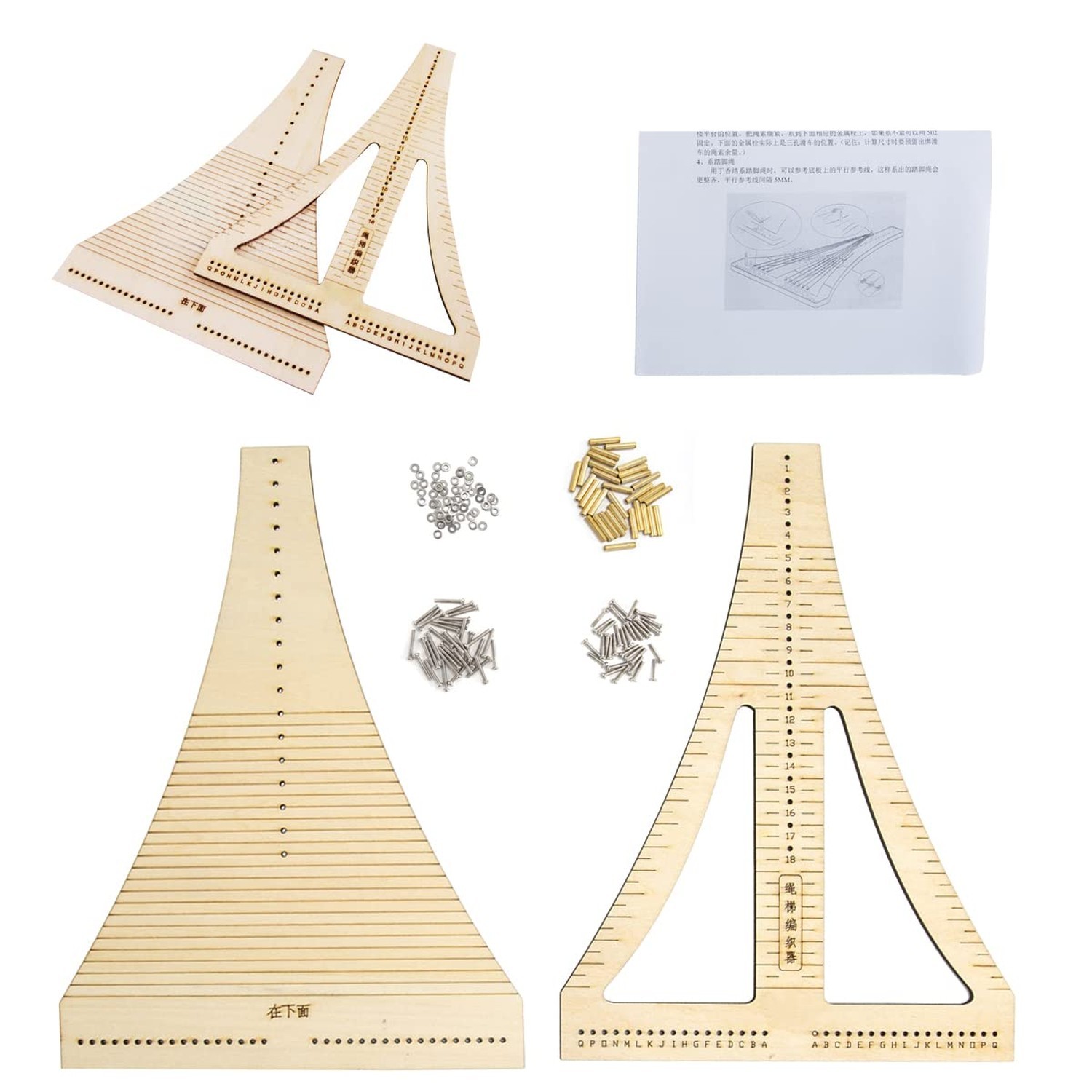 GAWEGM Wooden Ship Model Tools - Rope Ladder Weaver Building Kits - Model Shi...