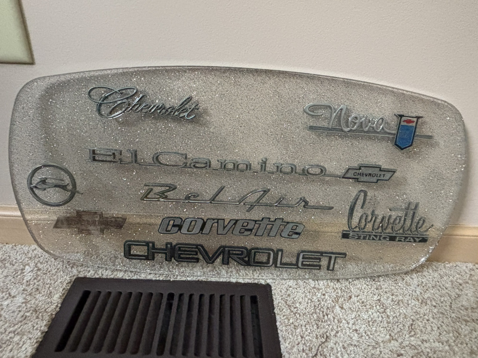 Chevy Emblems In Resin 12” X 24” X 3/4” Table Top or Wall Hanging Truck Car Chevy Emblems In Resin 12” X 24” X 3/4” Table Top or Wall Hanging Truck Car
