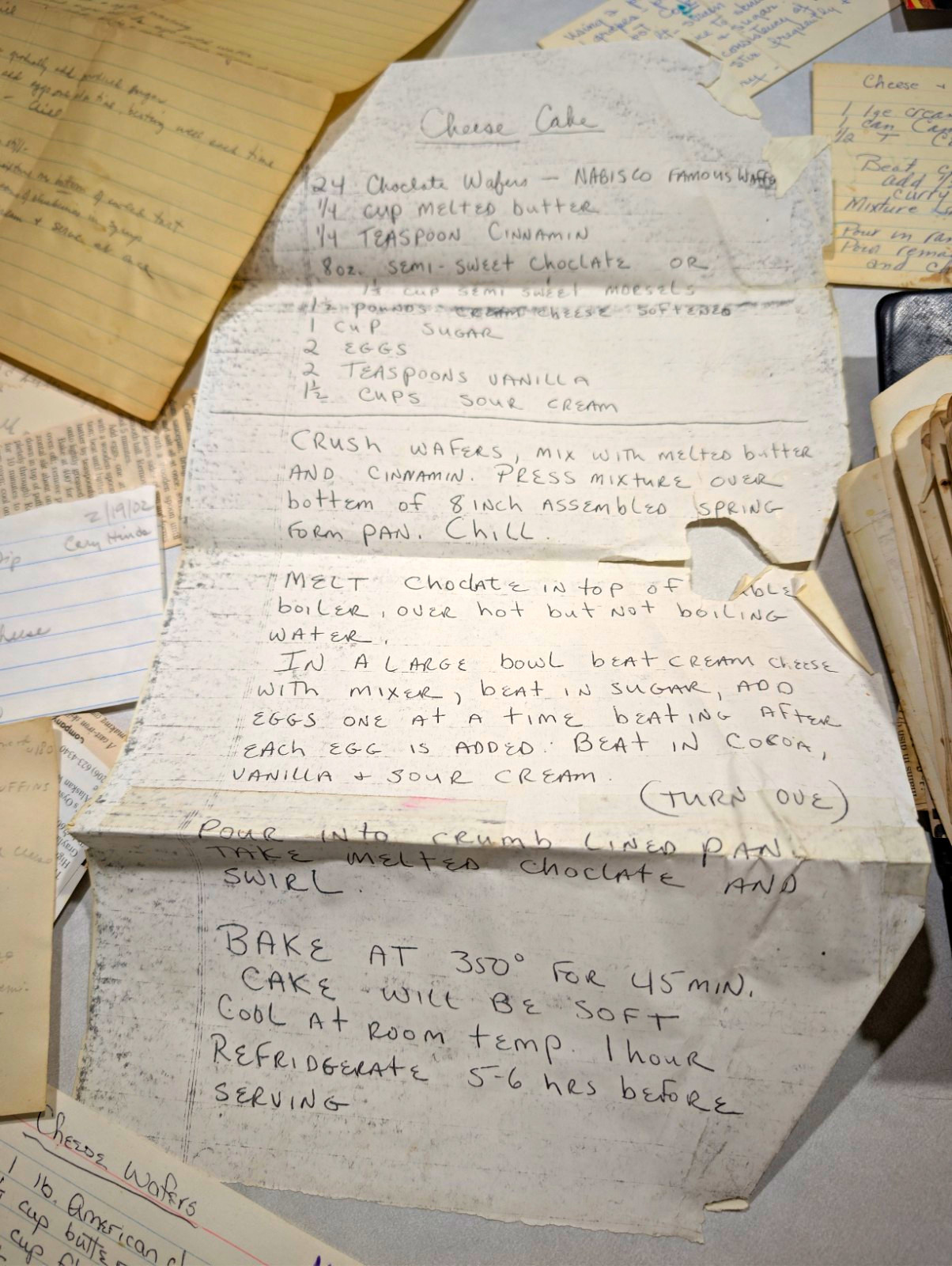 Vintage 1970s Recipe Binder & Scrapbook Ephemera Lot Hndwritten Clipns 3lbs E133