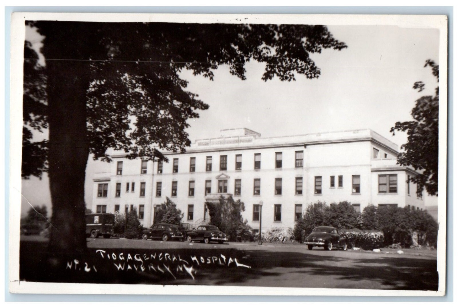 c1910\'s Tioga General Hospital Building Waverly New York NY RPPC Photo Postcard