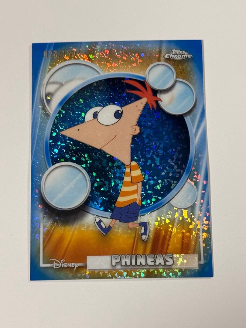 Limited edition of 150 copies Phineas 2026 Topps Chrome Disney #9747d3