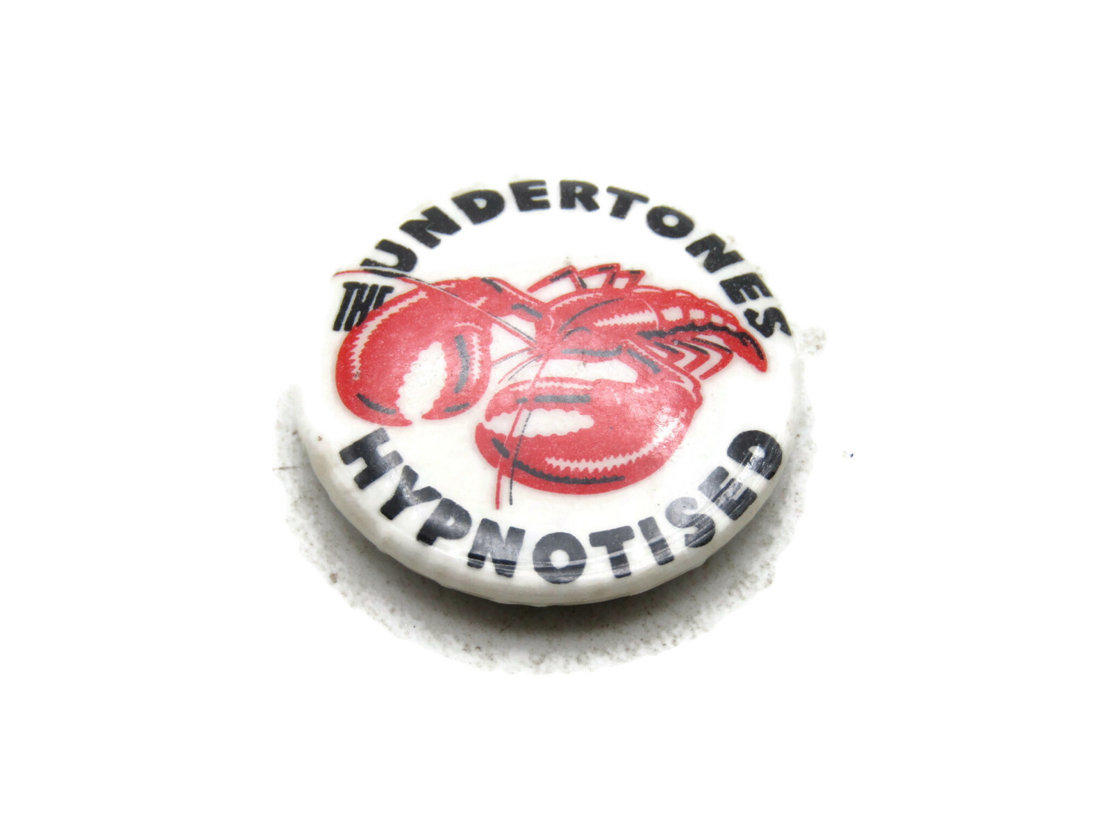 Vintage 1980 The Undertones Hypnotised Album Promo Pinback Button Badge Lobster