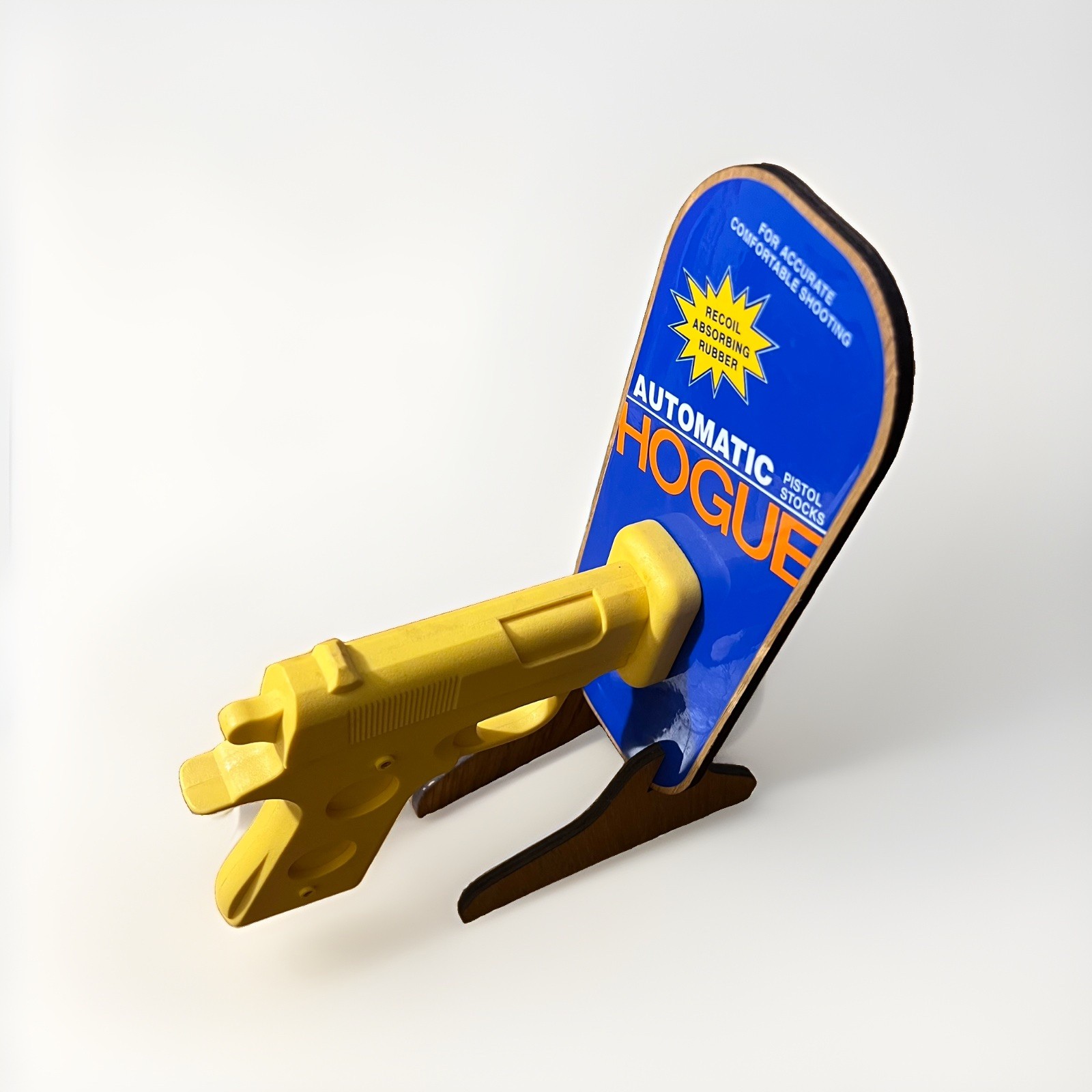 Vintage Hogue 1911 Yellow Gun Shop Counter Display Sporting Store