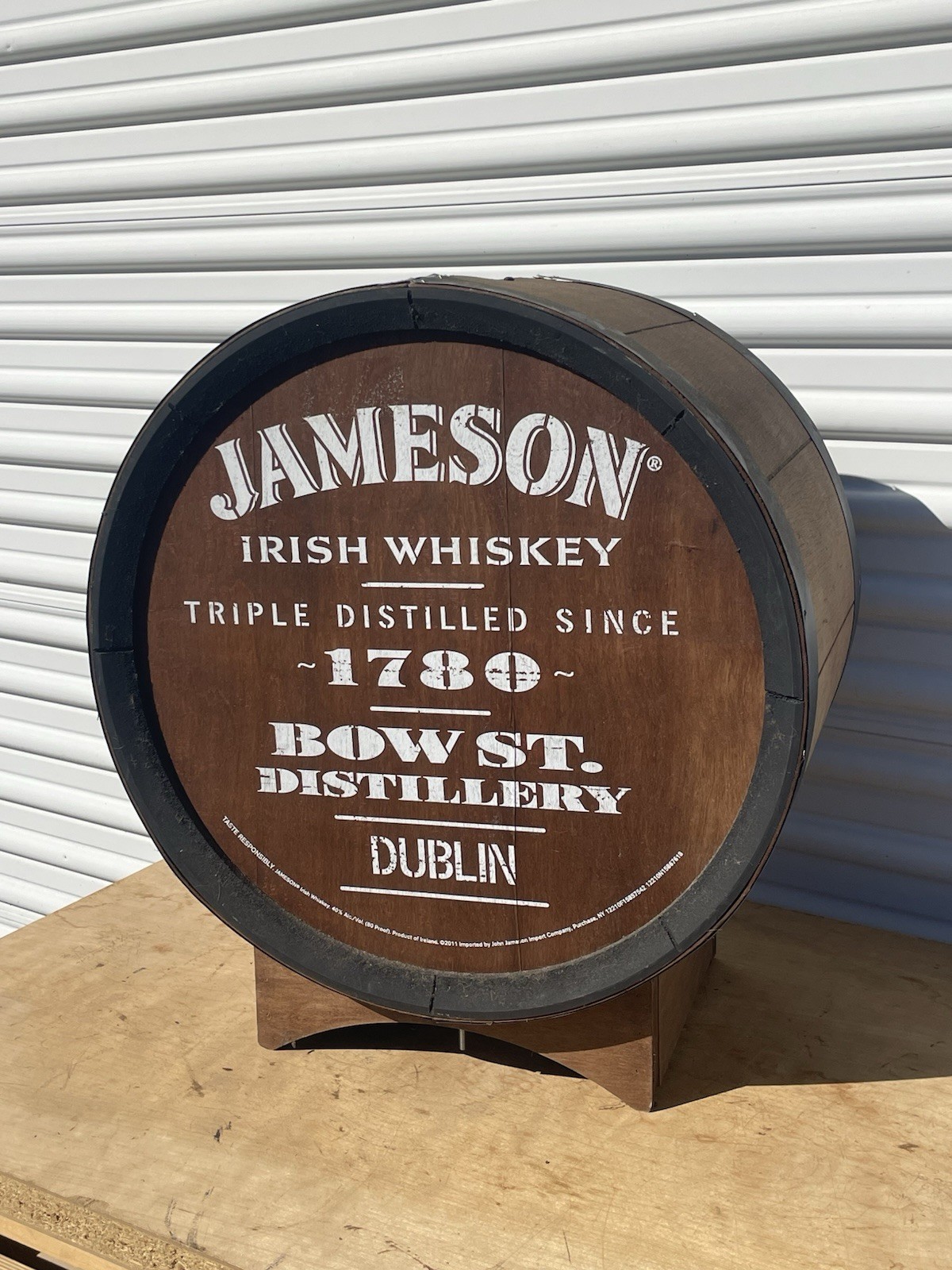 Jameson Irish Whiskey Wood Bottle Crate Case Vintage Cool Piece