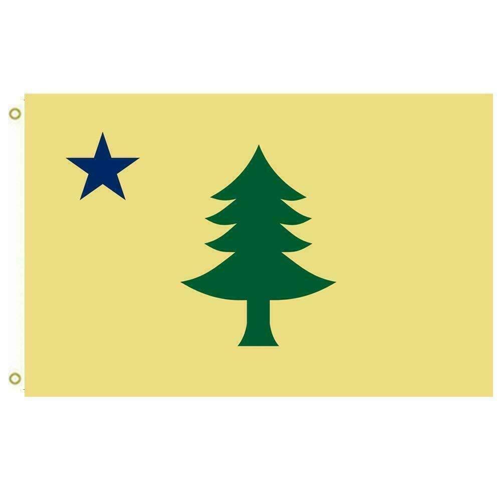 Maine 1901-1909 Flag Maine Flag 1901-1908 Flag outdoor Flag Flying flag 3x5ft 