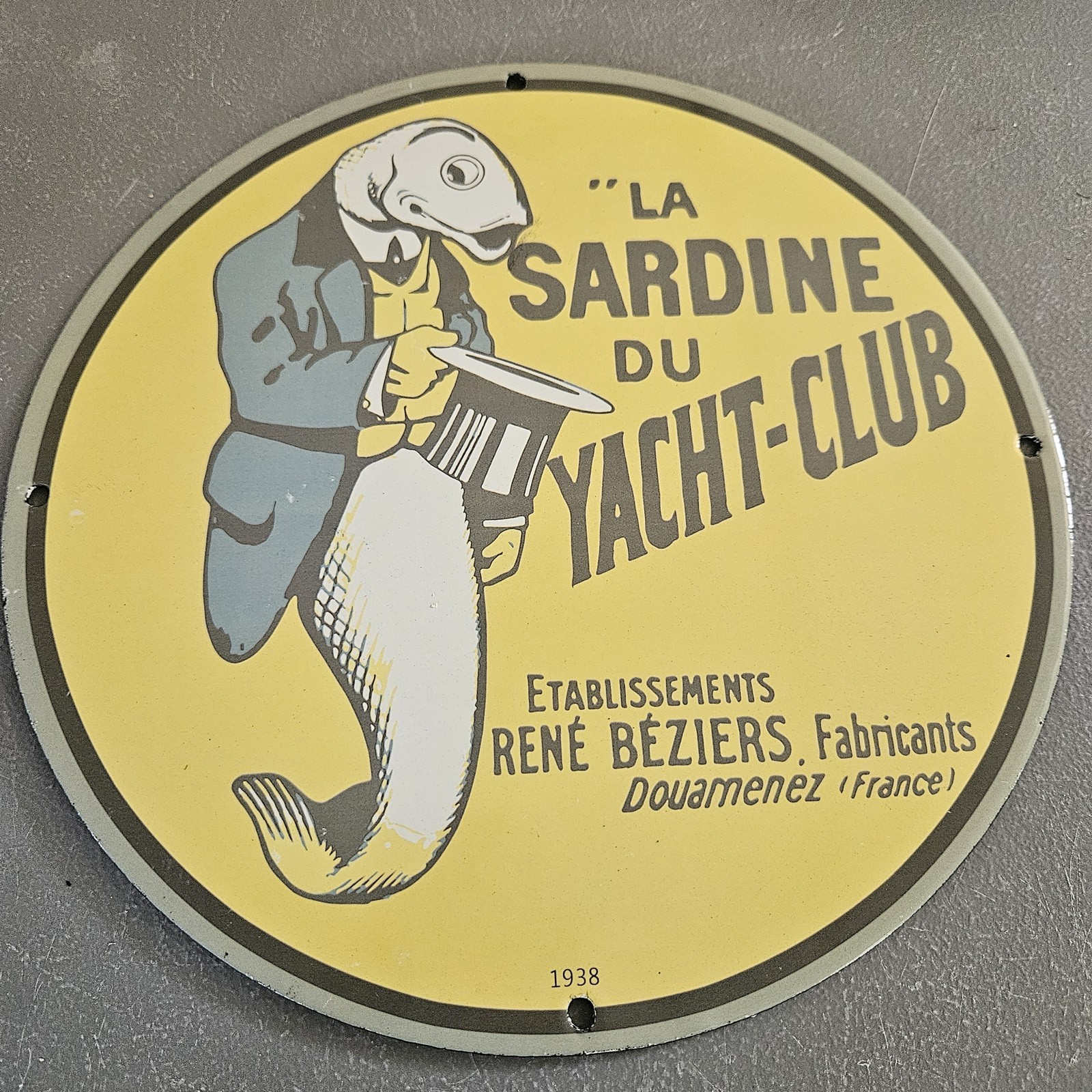 VINTAGE 1938 LA SARDINE DU YACHT-CLUB 12