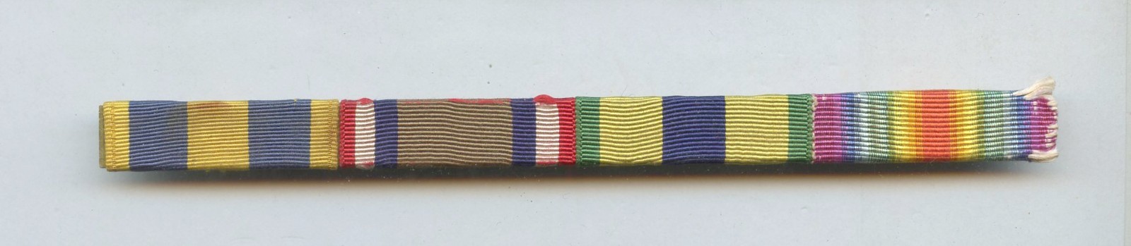 Spanish American Mexican Campaign Medal Ribbon 4-place Bar-Cuban Pacification &c