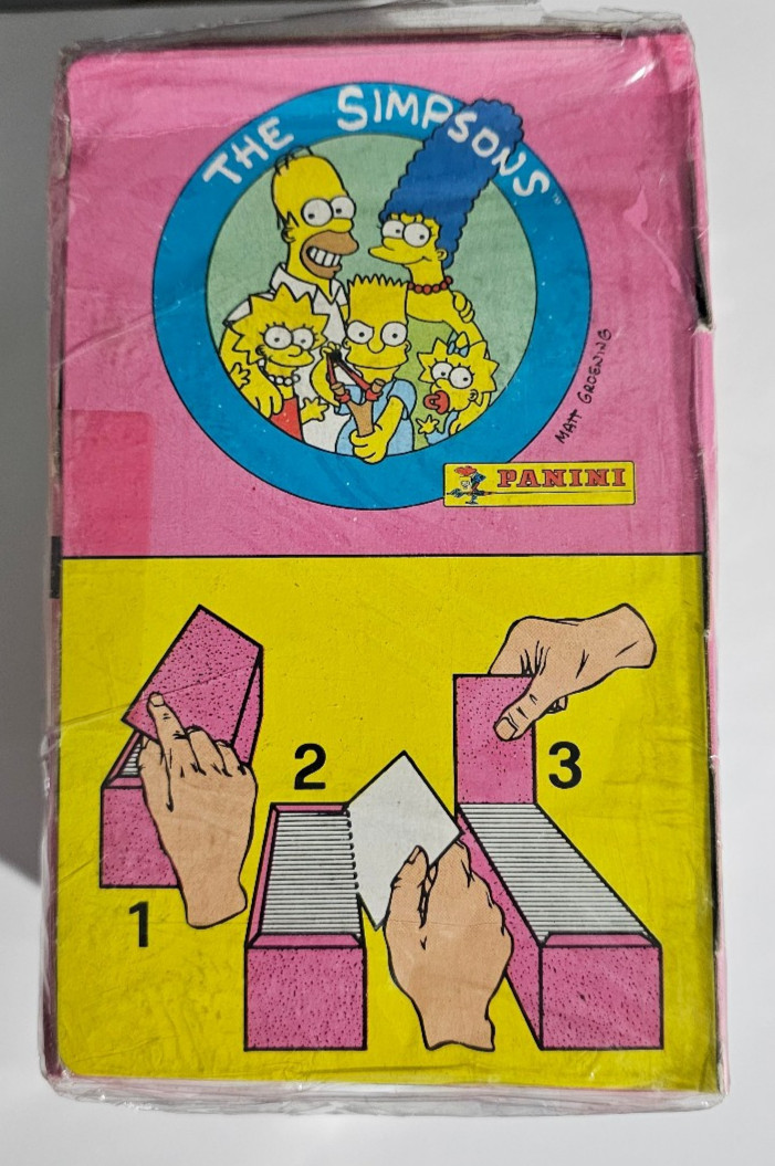 1991 PANINI THE SIMPSONS STICKERS 100 PACK BOX SEALED