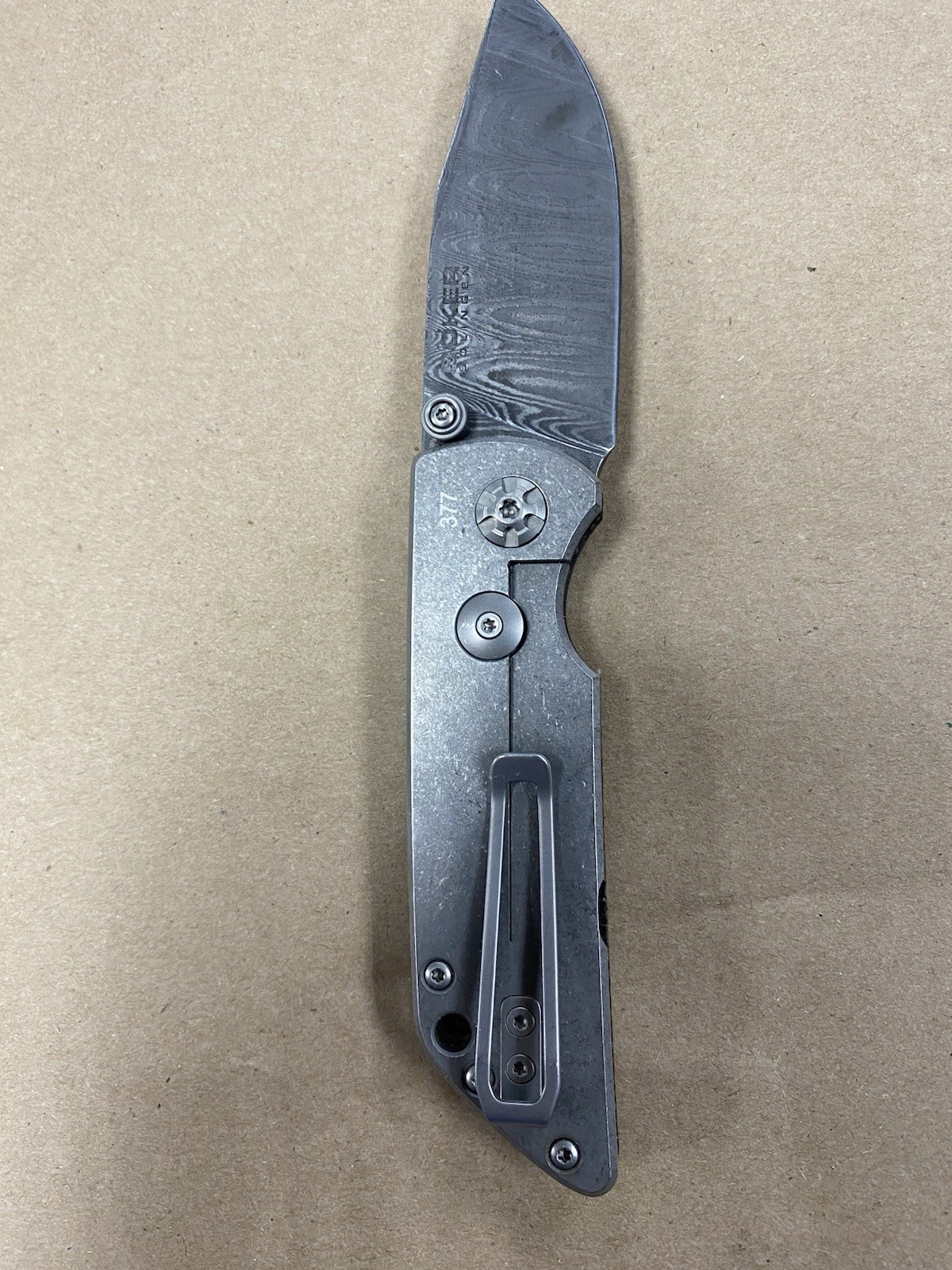 Boker M4 Sherman-Damast Pocket Knife 3.03